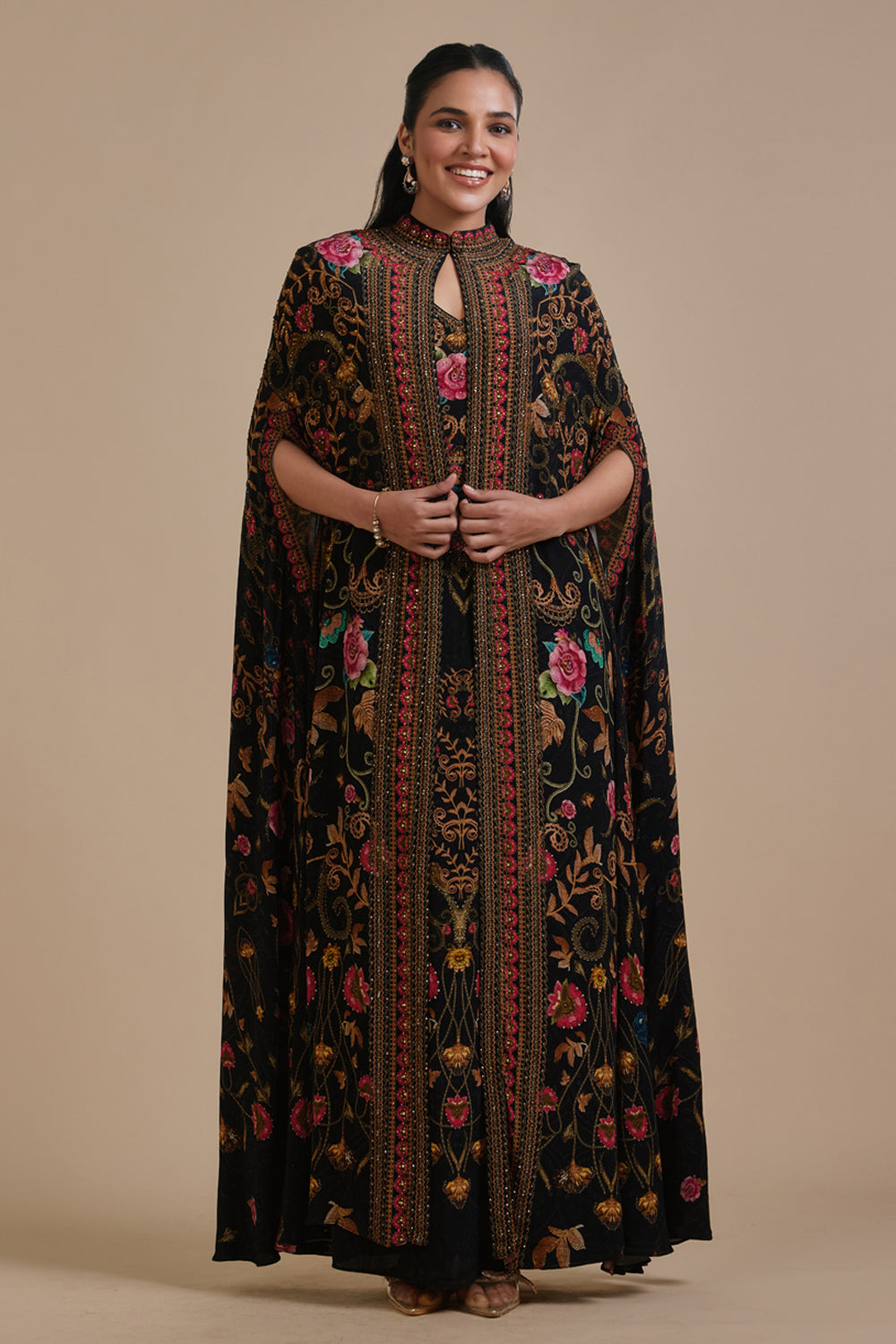 Zahra Cape Kaftan Gown