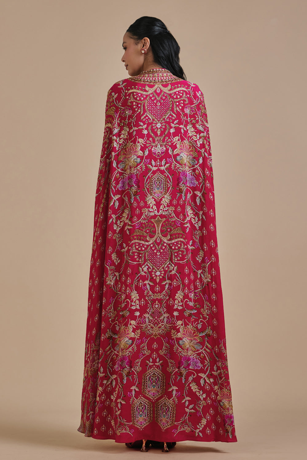 Nakashi Cape Kaftan Gown