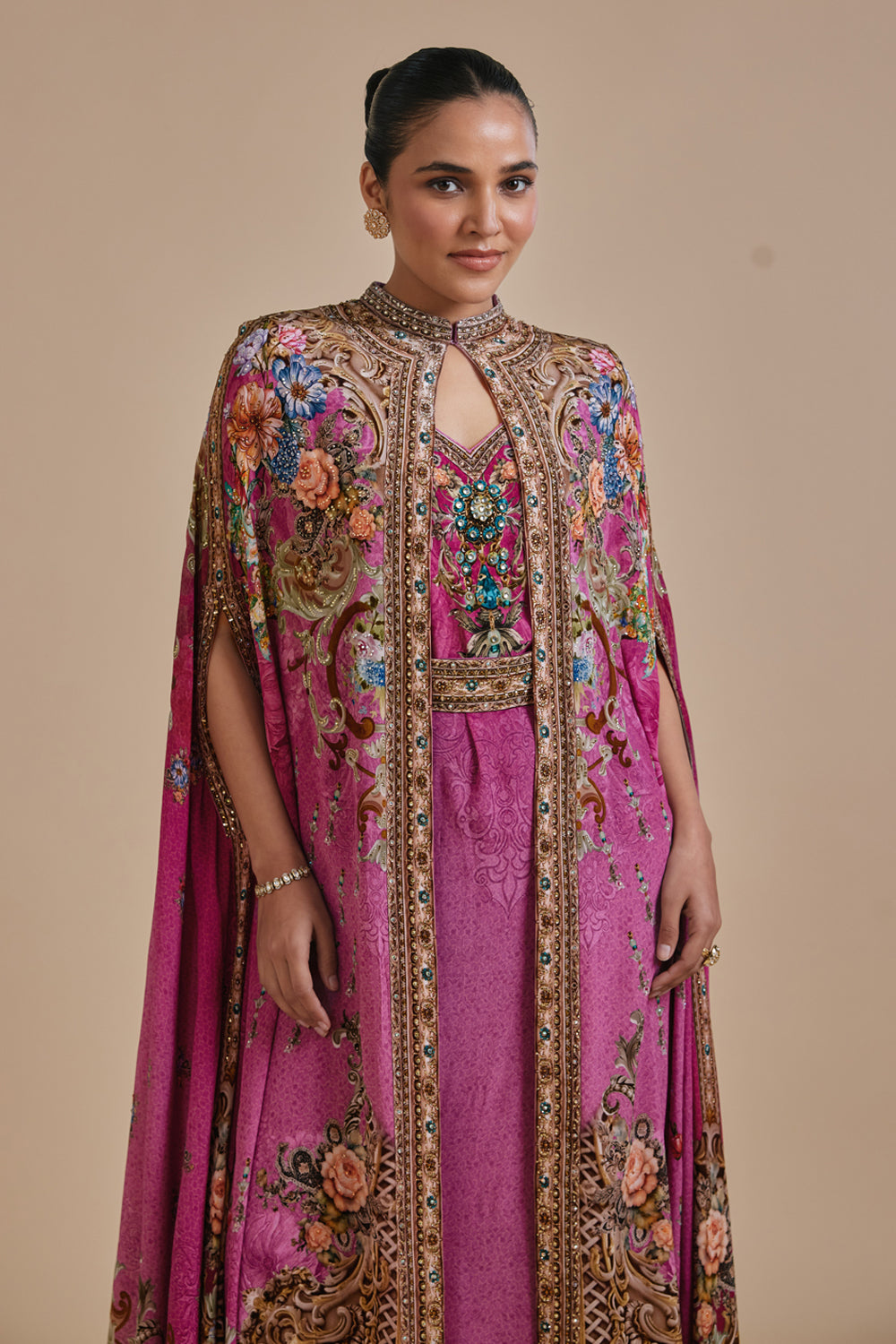 Itar Cape Kaftan Gown