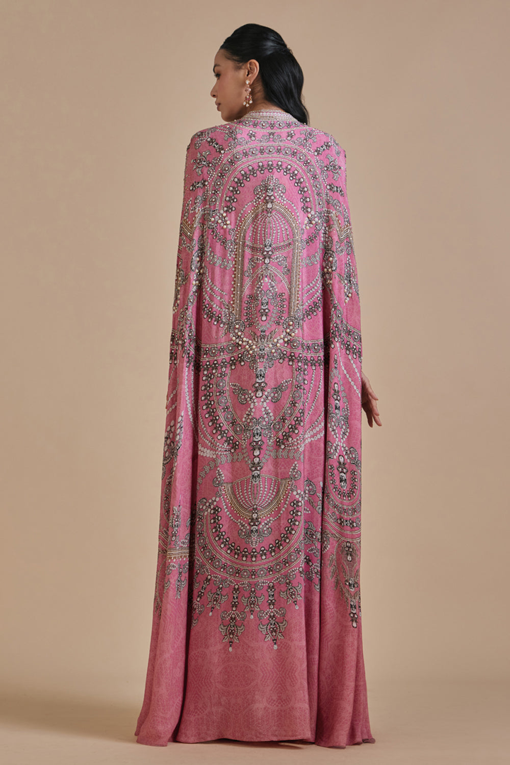 Fiddah Cape Kaftan Gown