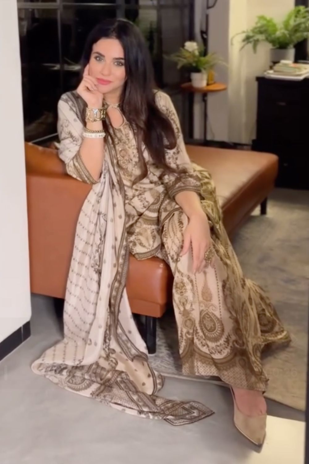 Sara Arfeen Khan In our Tasmim Sharara Set