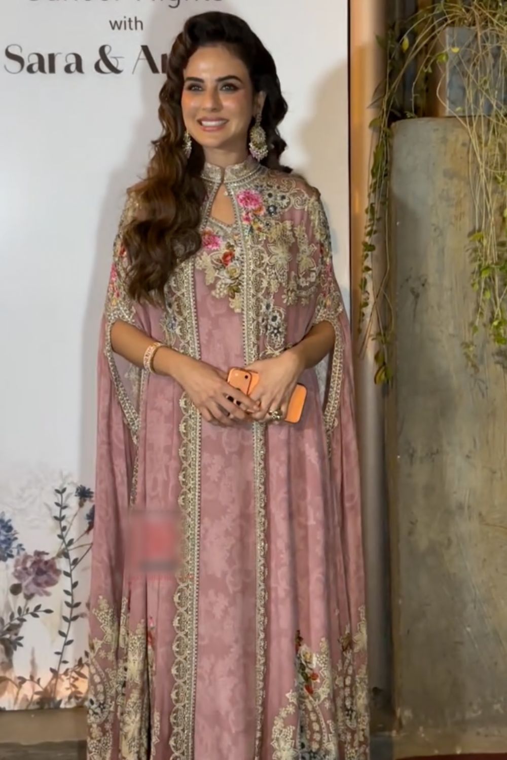 Sara Arfeen Khan In our Zuhur Cape Kaftan Gown