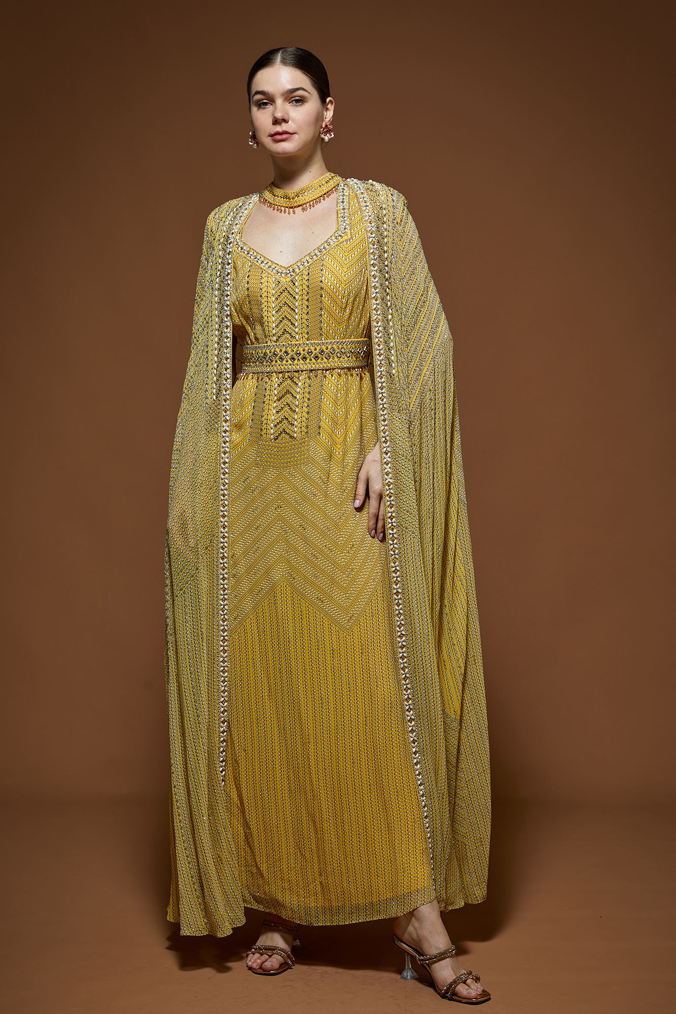 yellow-kaftan-nr259-1