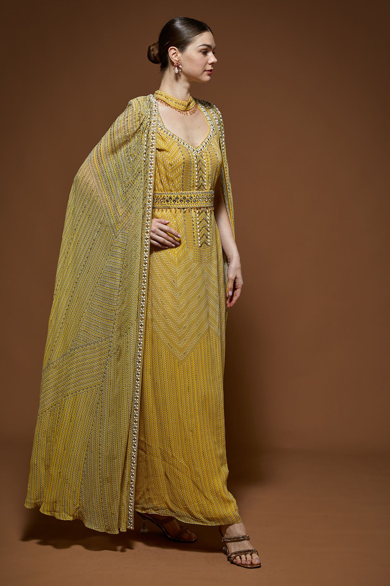 yellow-kaftan-nr259-4