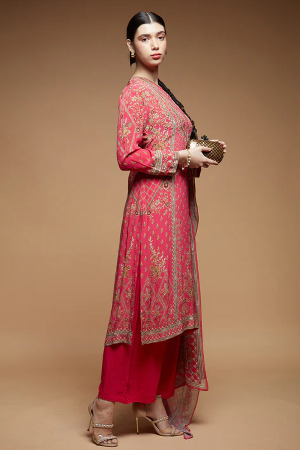 Fuchsia Kurta Suit Set