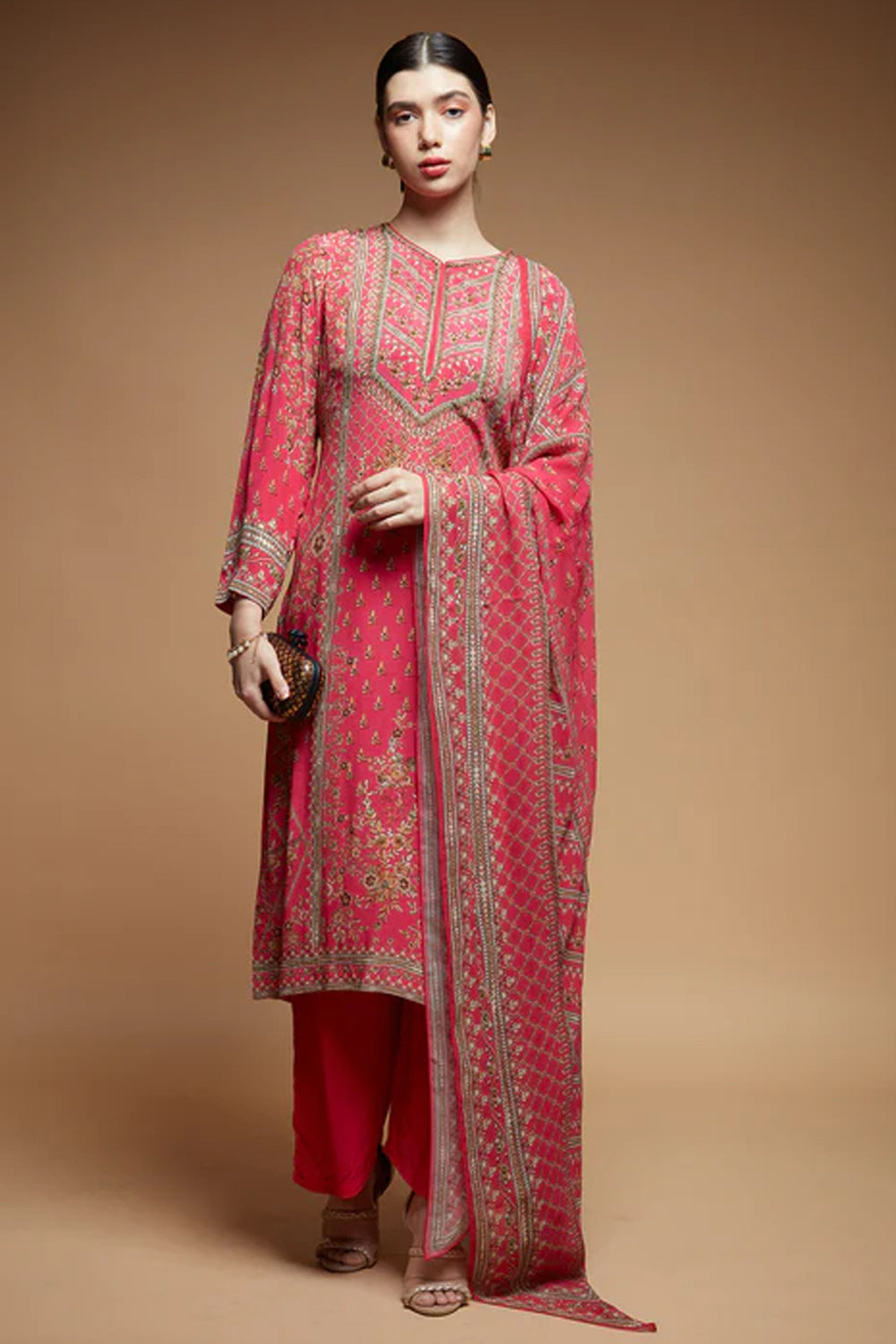 Fuchsia Kurta Suit Set