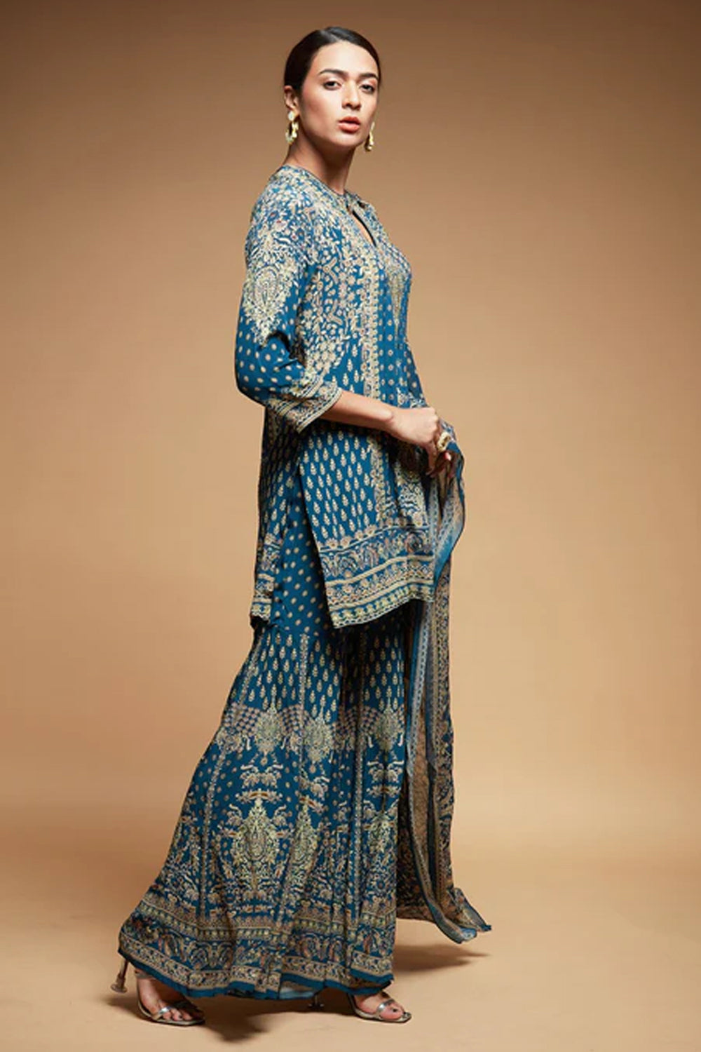 Navy Blue Sharara