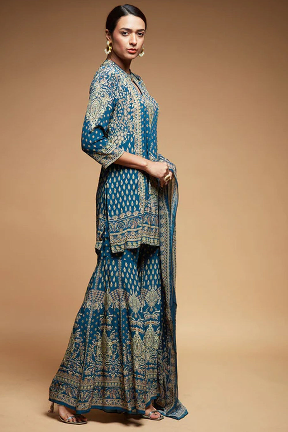 Navy Blue Sharara