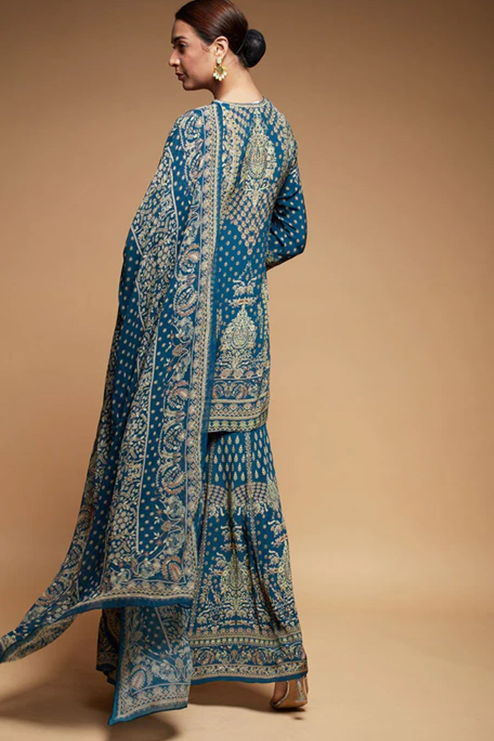 Navy Blue Sharara