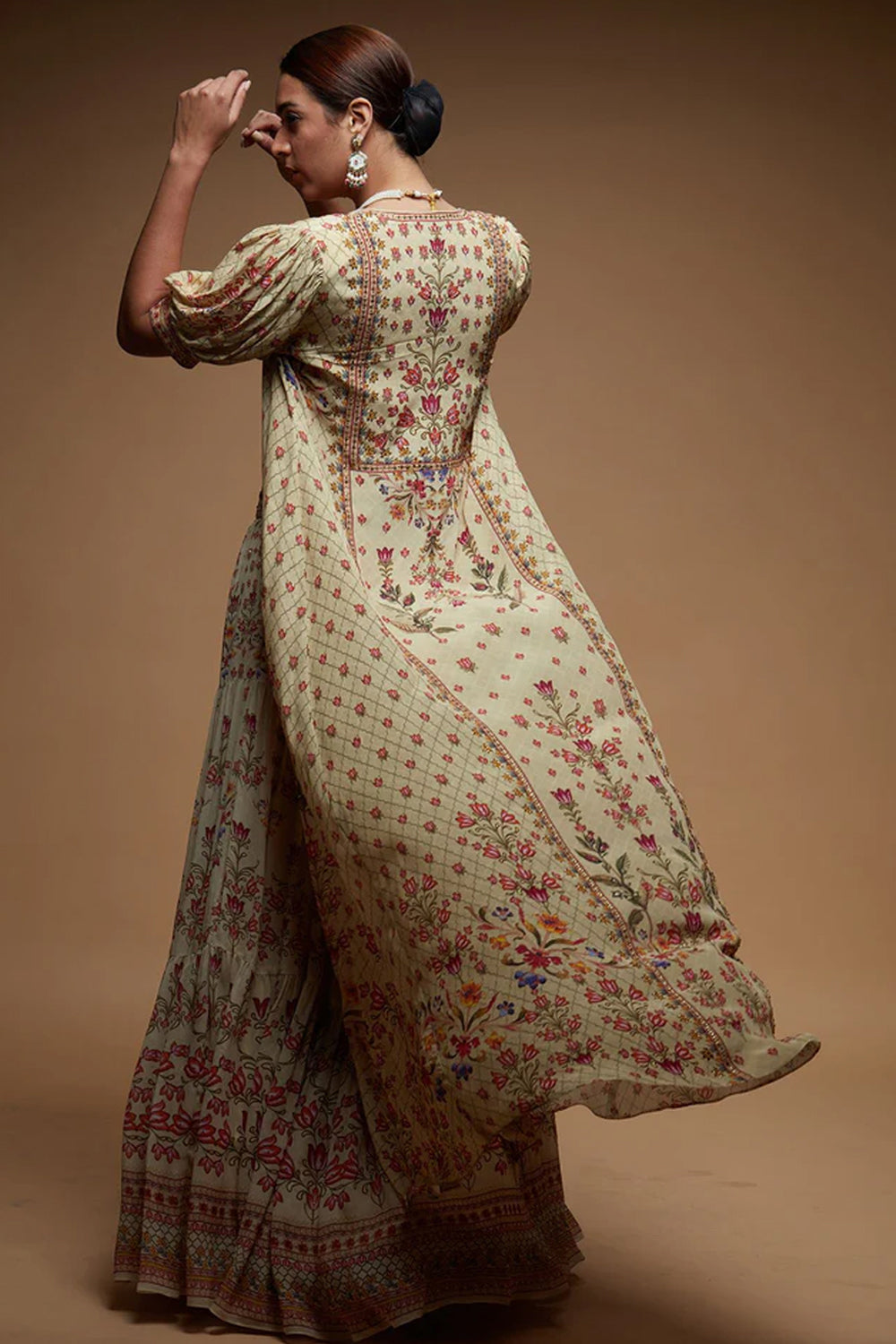 Beige Lehenga Set