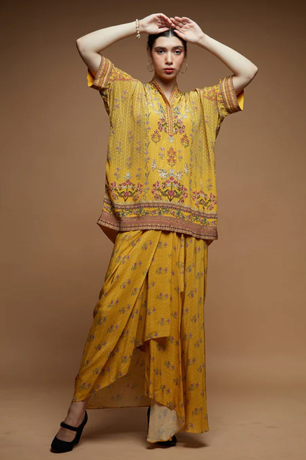 Mughal Floral Cape