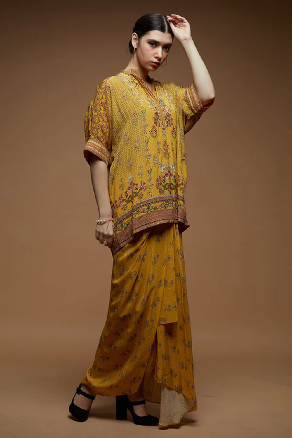 Mughal Floral Cape
