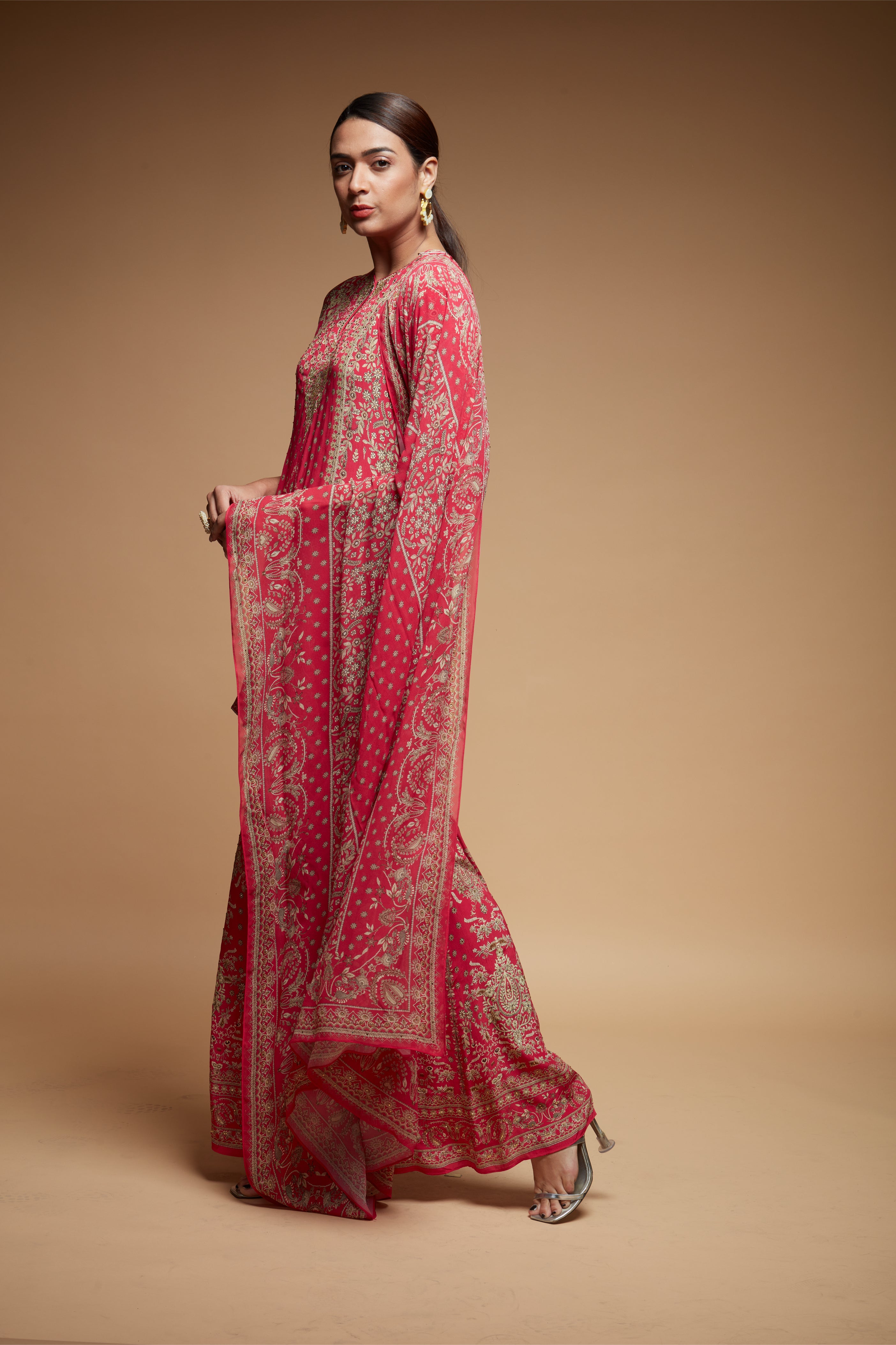 Fuchsia Color Sharara