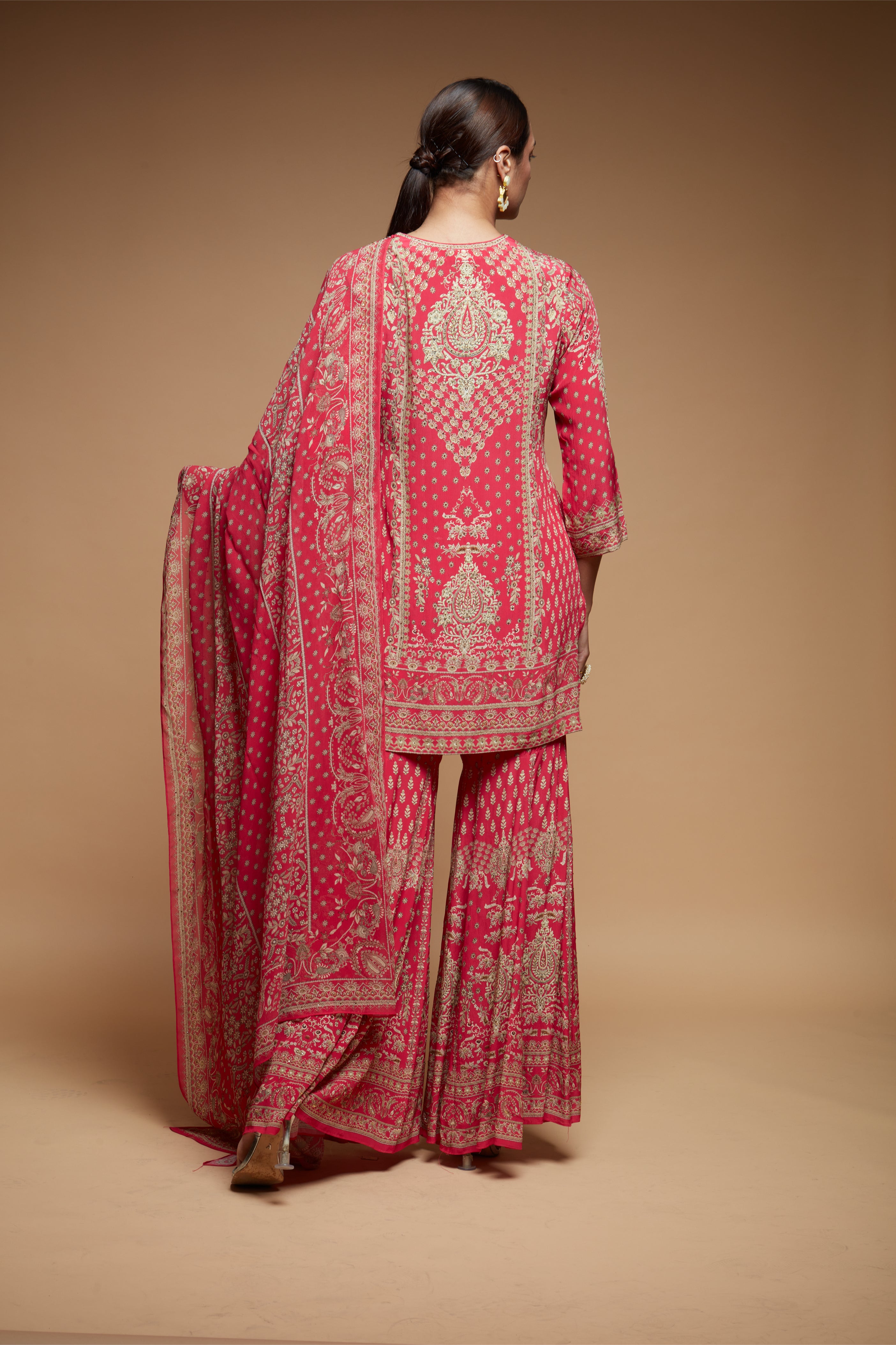 Fuchsia Color Sharara