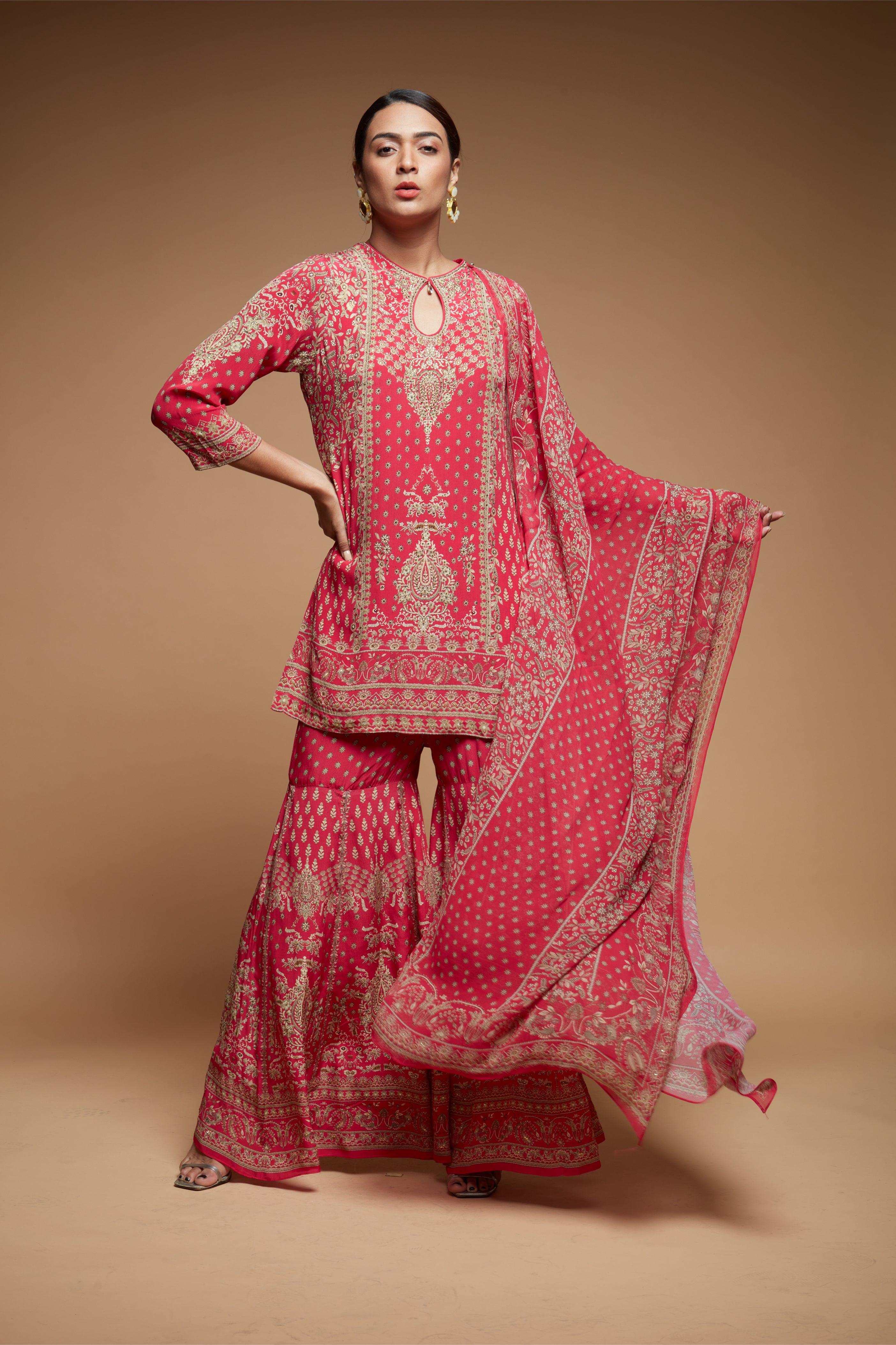 Fuchsia Color Sharara