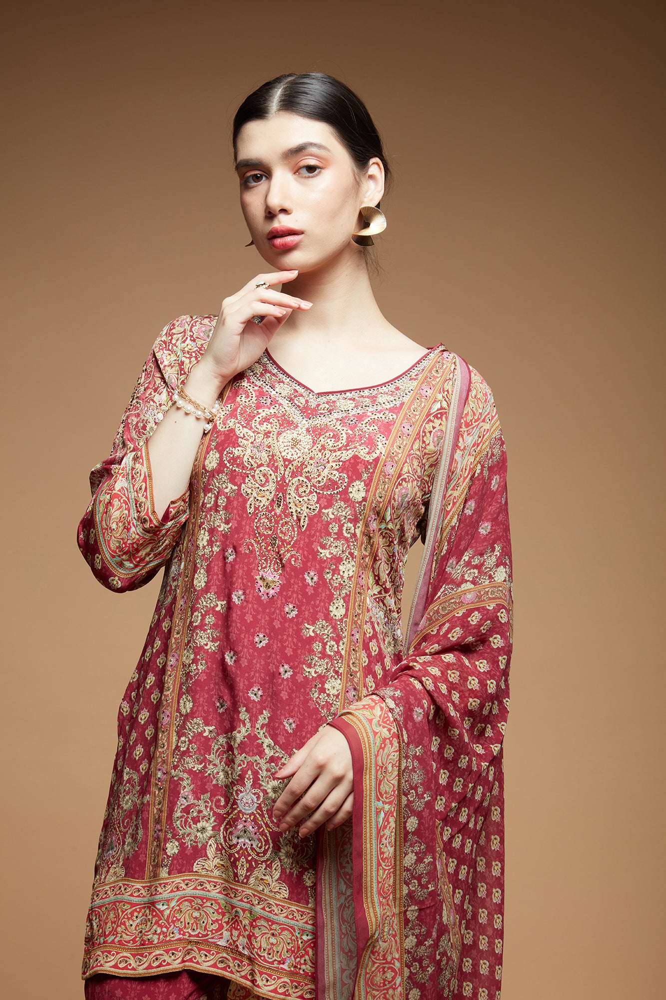 Pale Pink Color Sharara