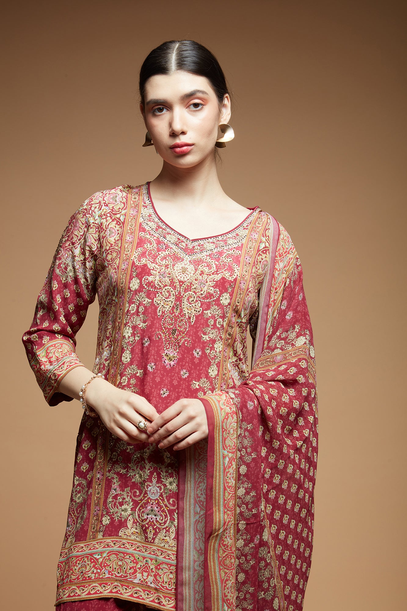 Pale Pink Color Sharara