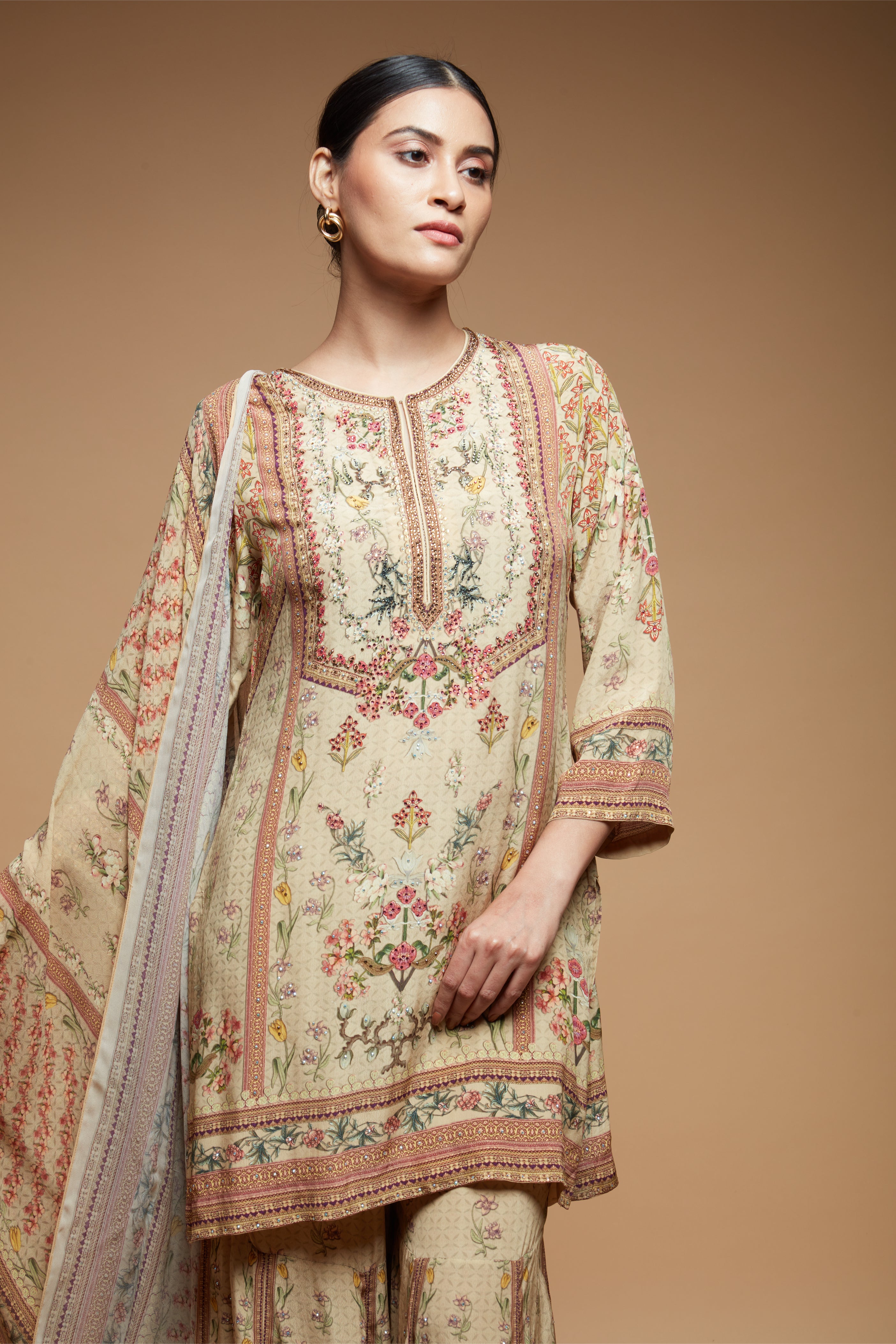 Beige Color Sharara