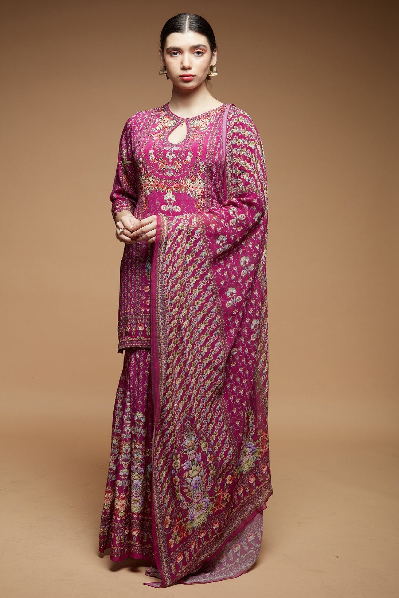 Pink Color Sharara