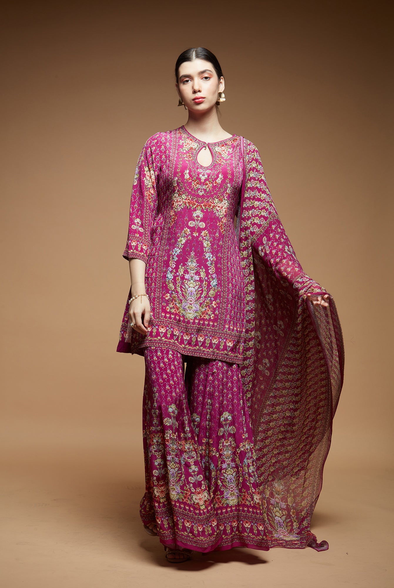 Pink Color Sharara