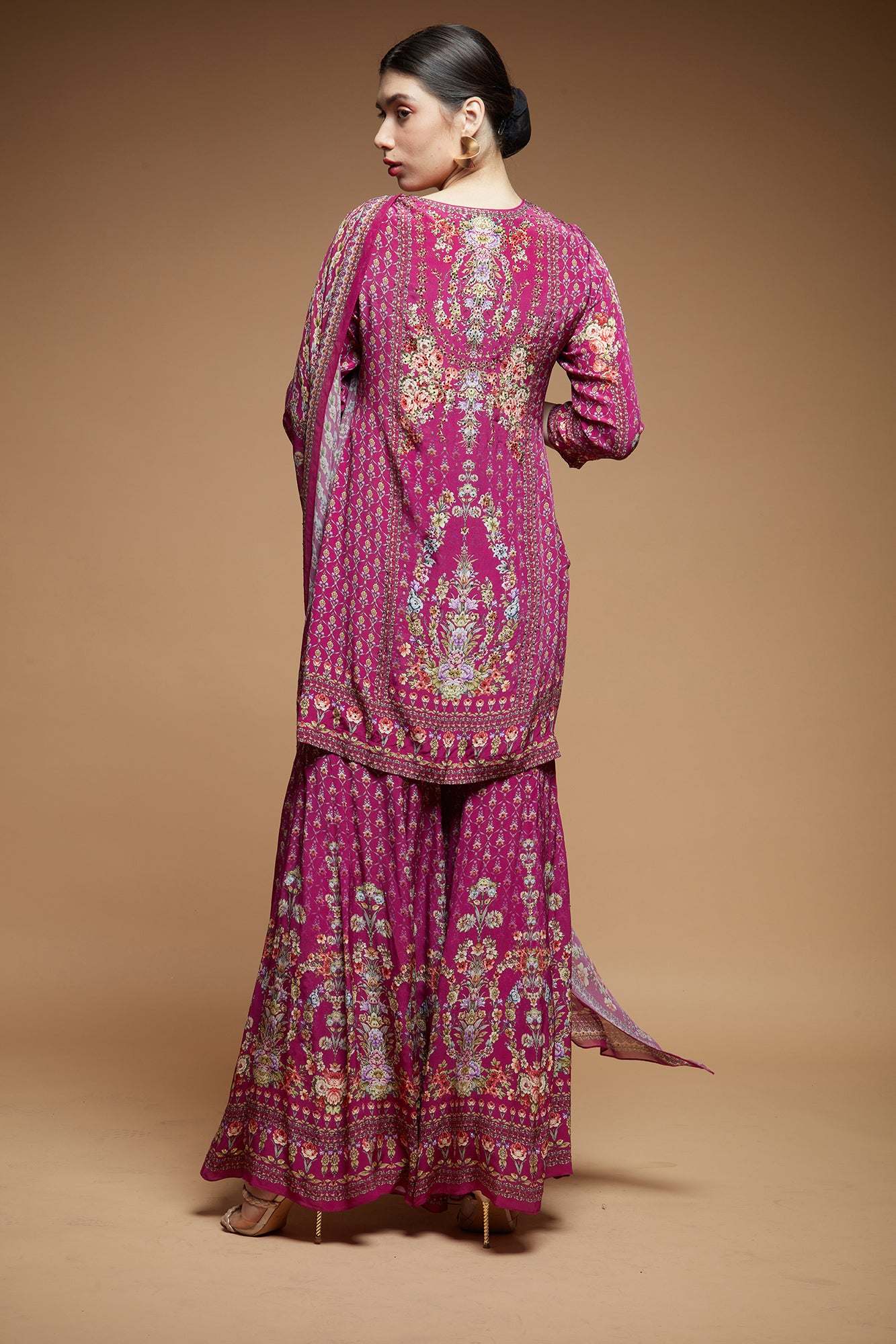 Pink Color Sharara