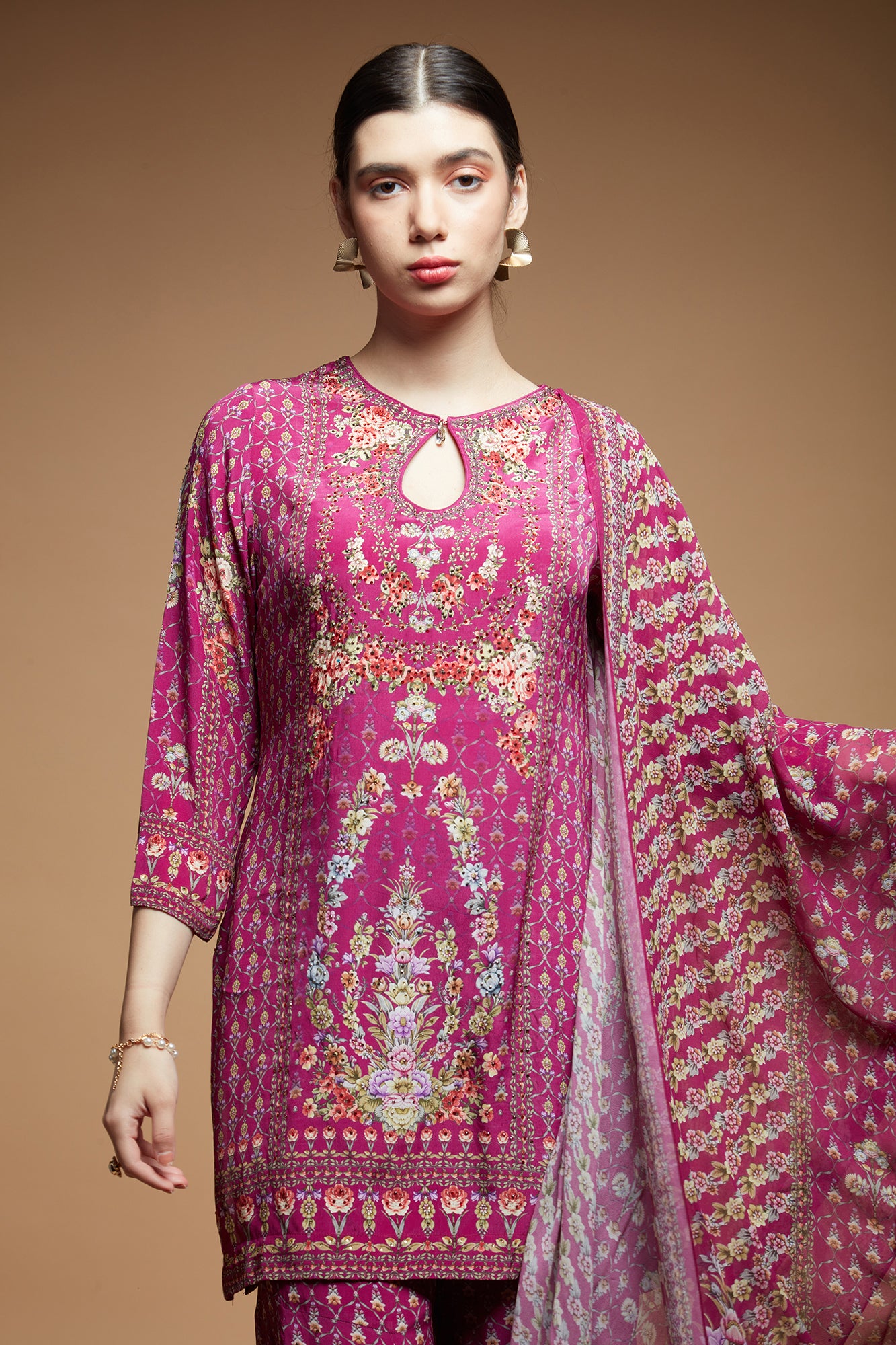 Pink Color Sharara