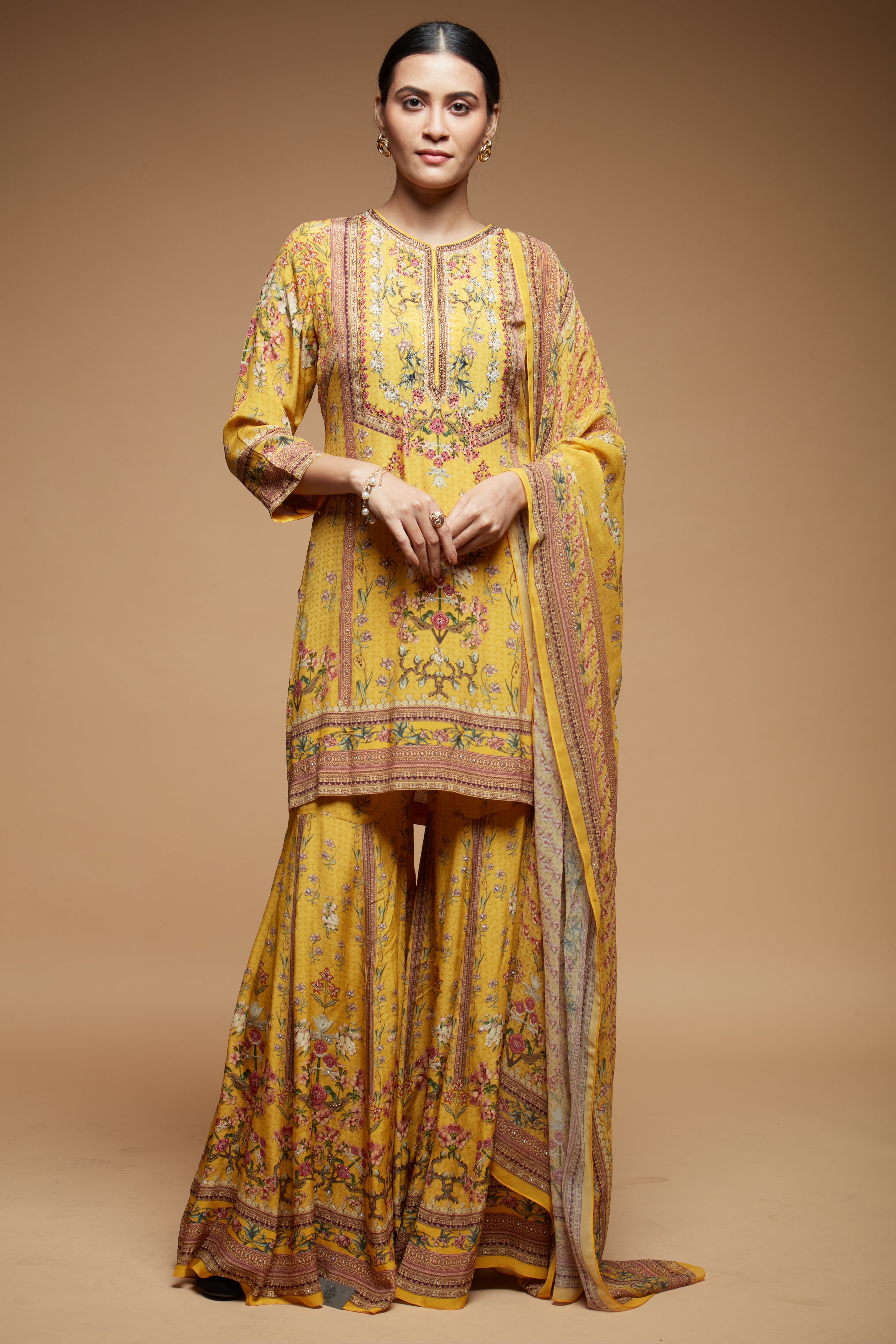 Mustard Color Sharara