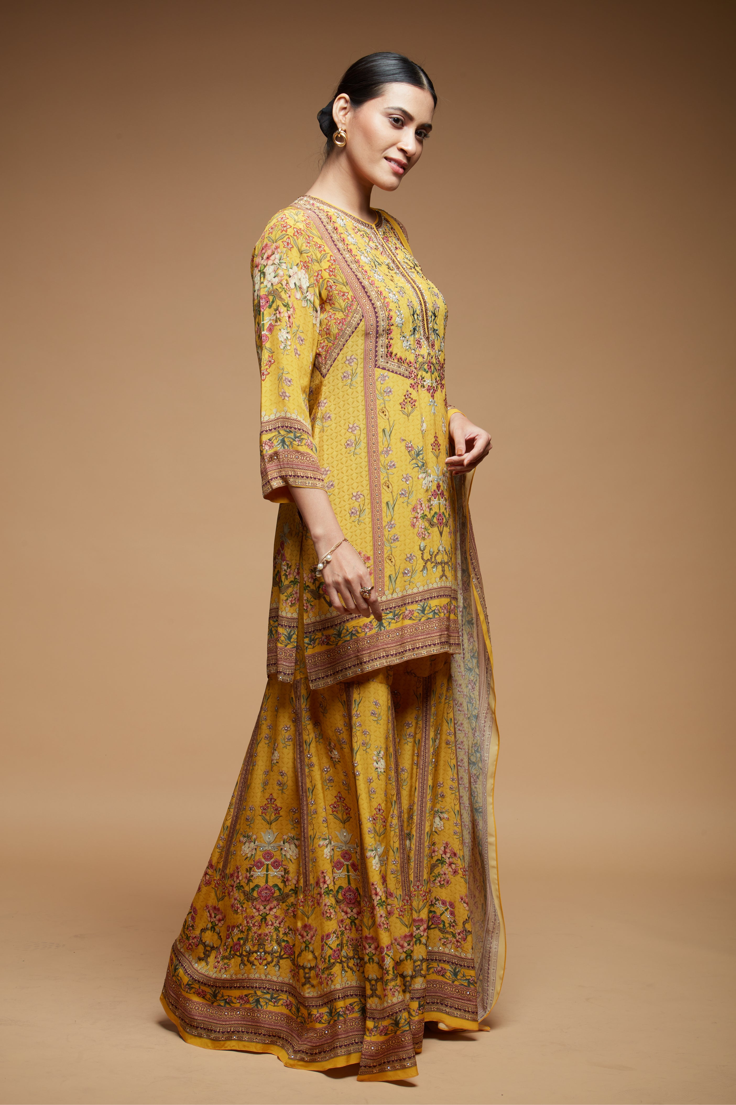 Mustard Color Sharara