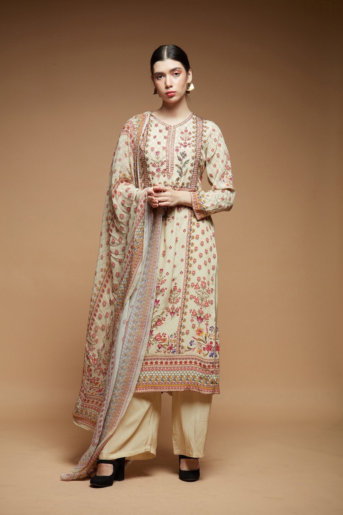 Beige color Suit Set