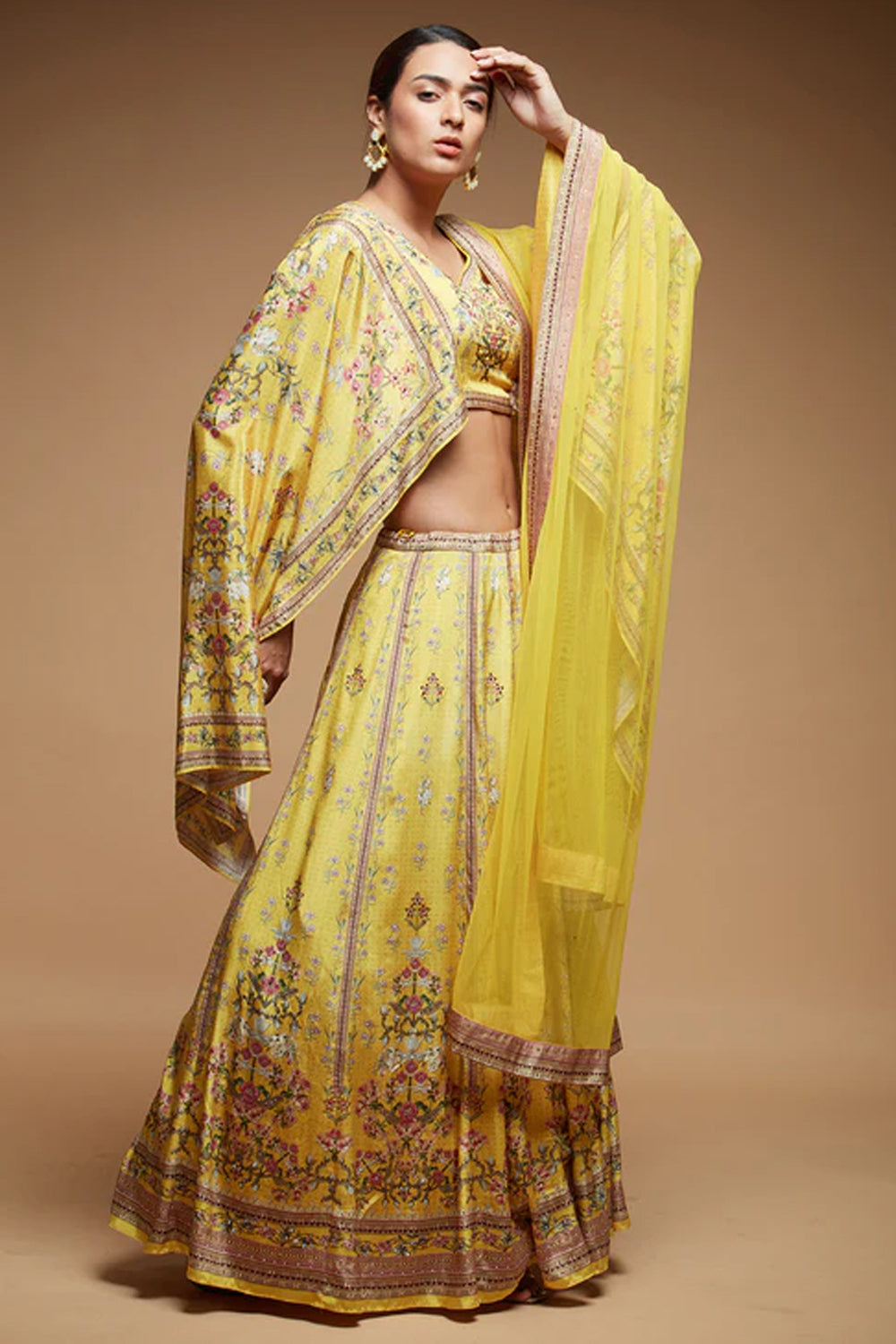Mustard Lehenga Set