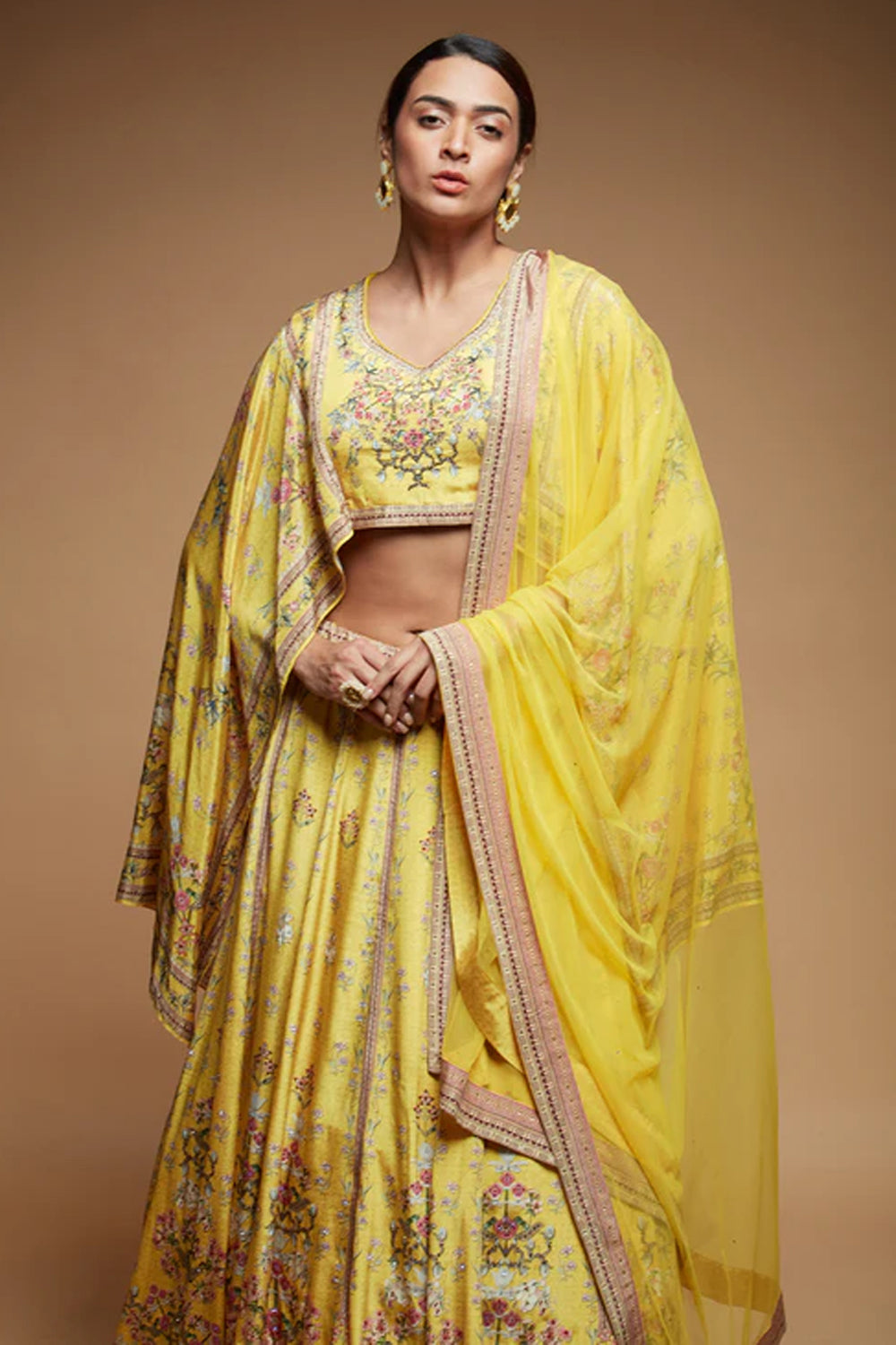 Mustard Lehenga Set