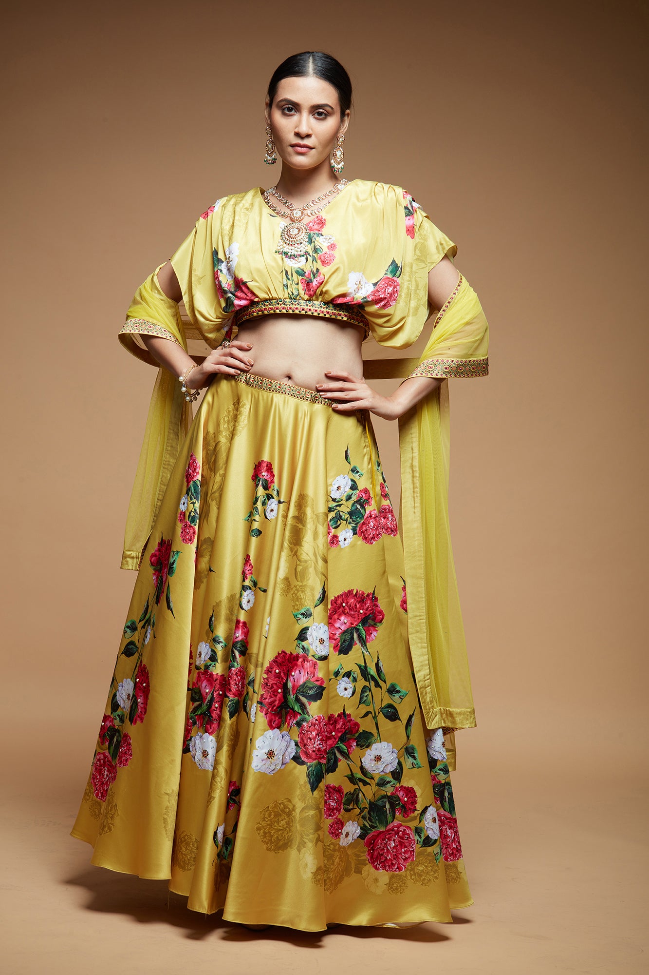 Mustard Color Lehenga