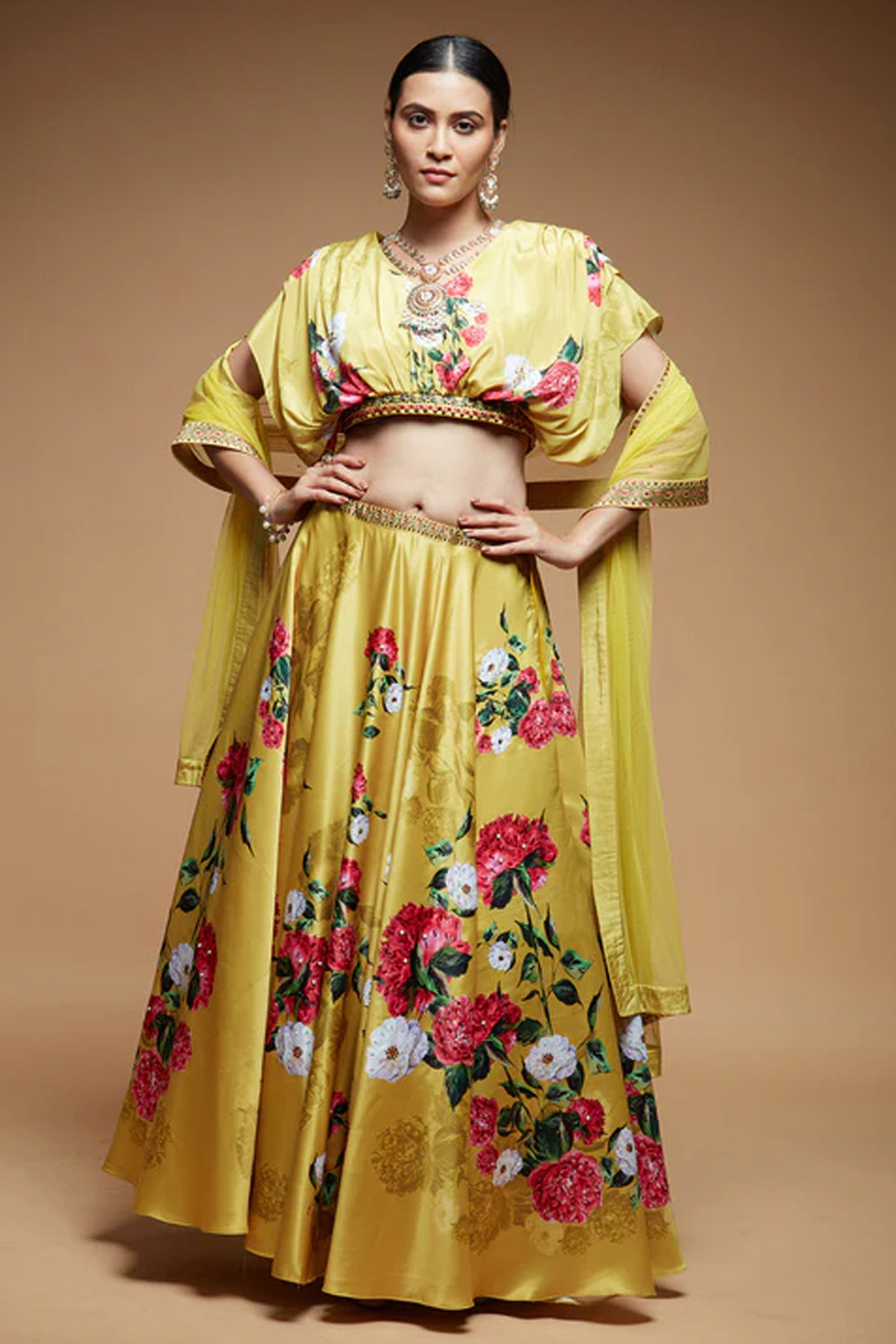 Mustard Lehenga Set