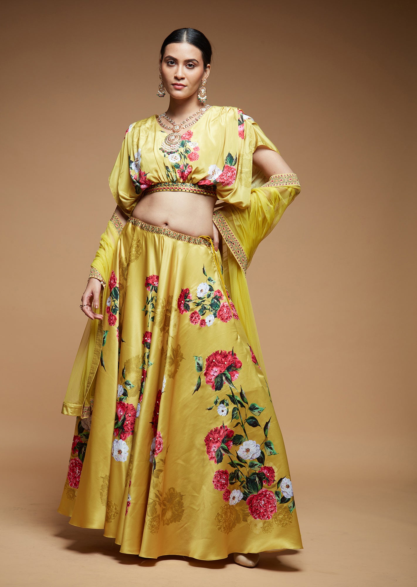 Mustard Color Lehenga