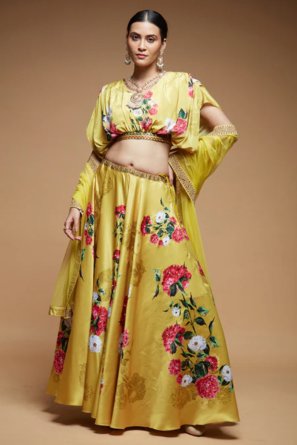 Mustard Lehenga Set