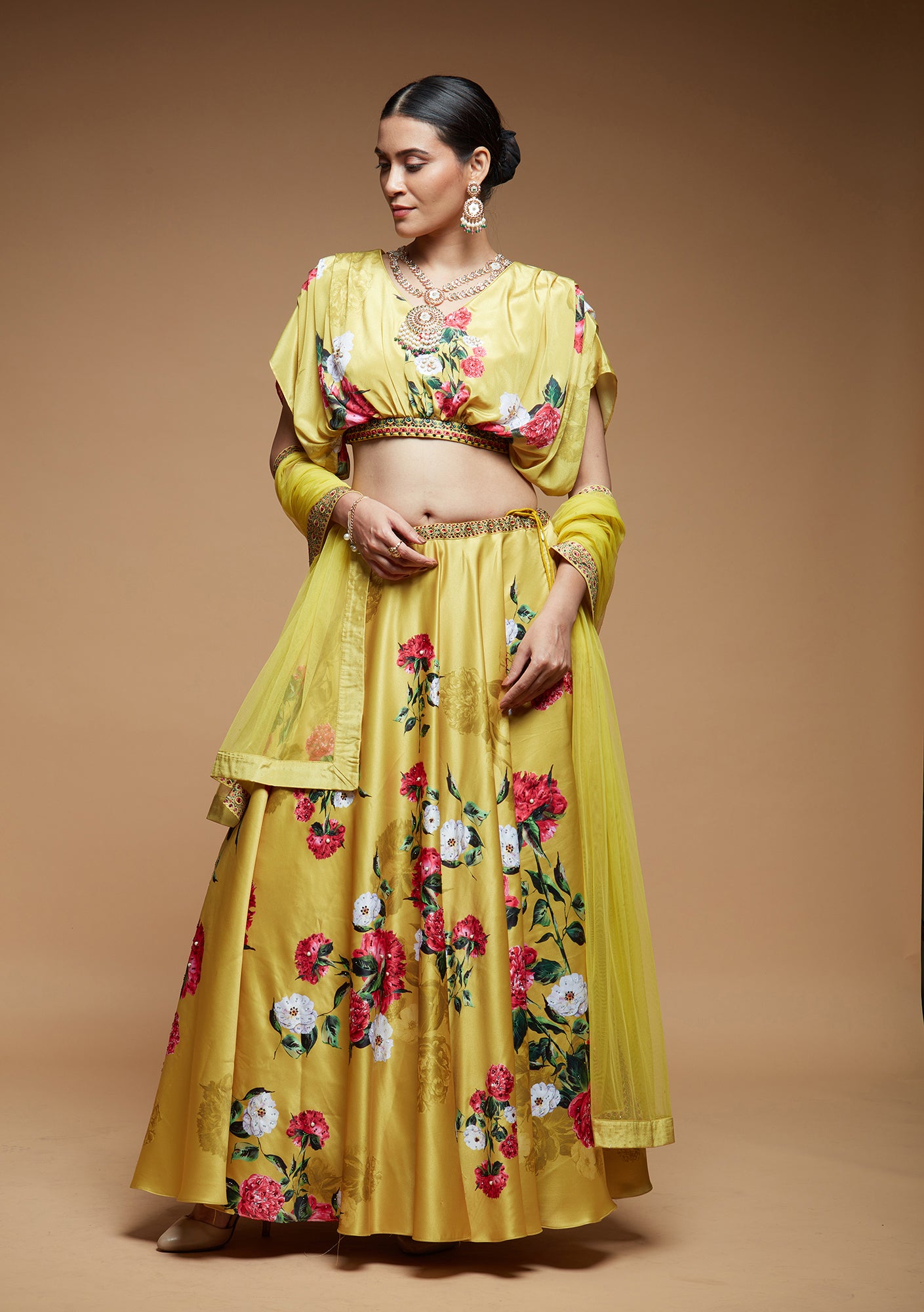 Mustard Color Lehenga