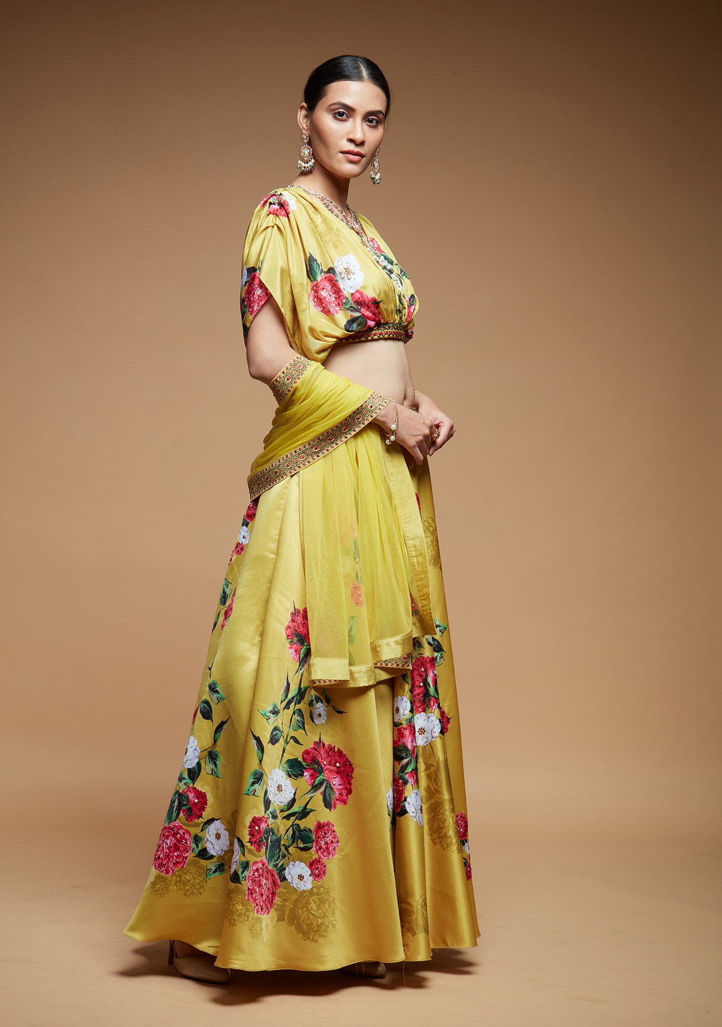 Mustard Color Lehenga