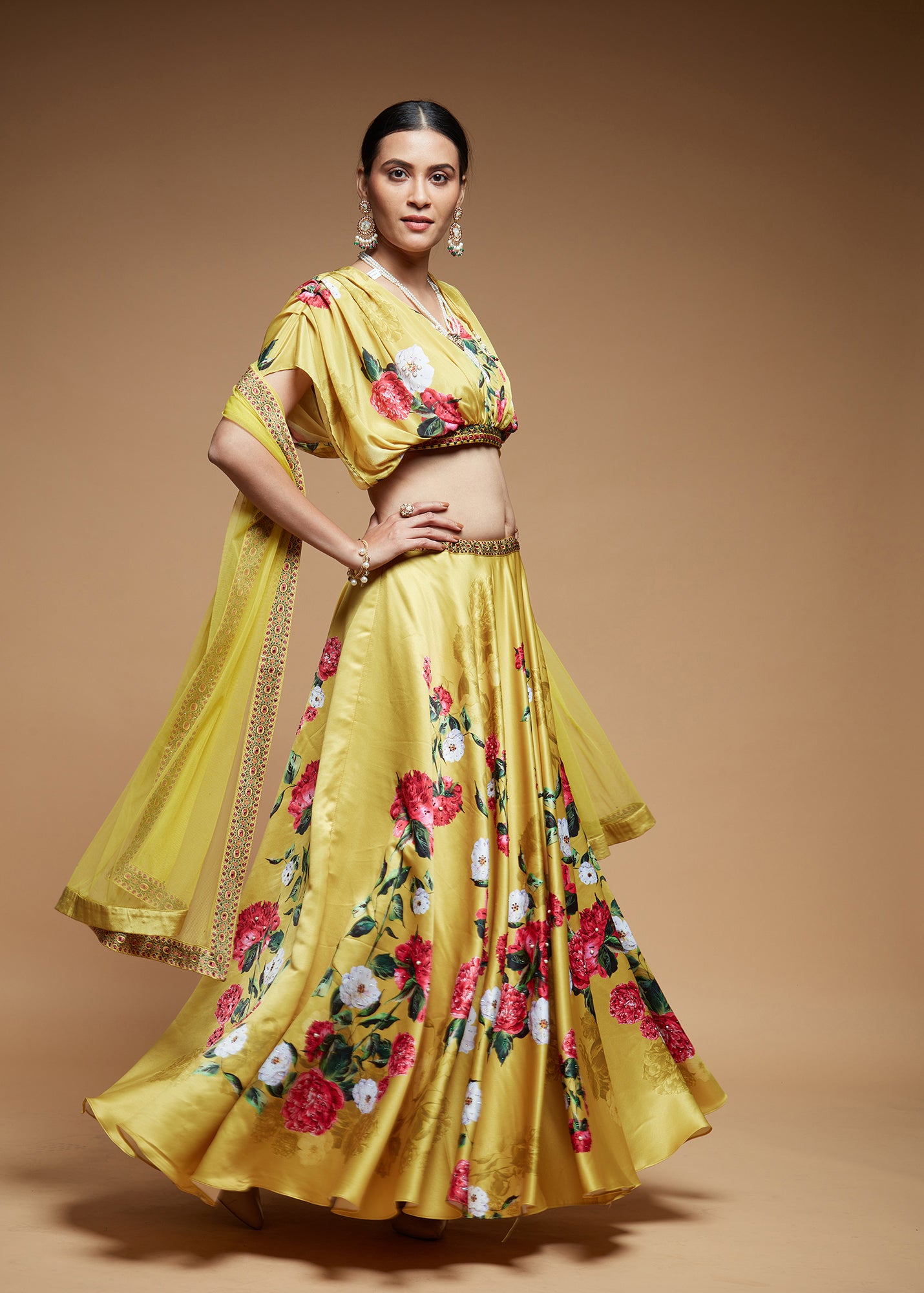 Mustard Color Lehenga