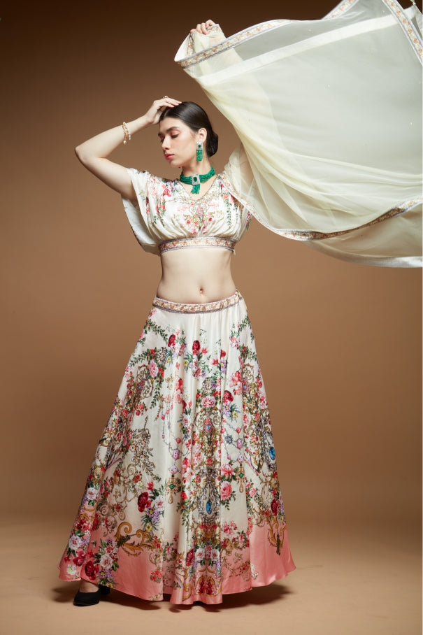 Beige Color Lehenga