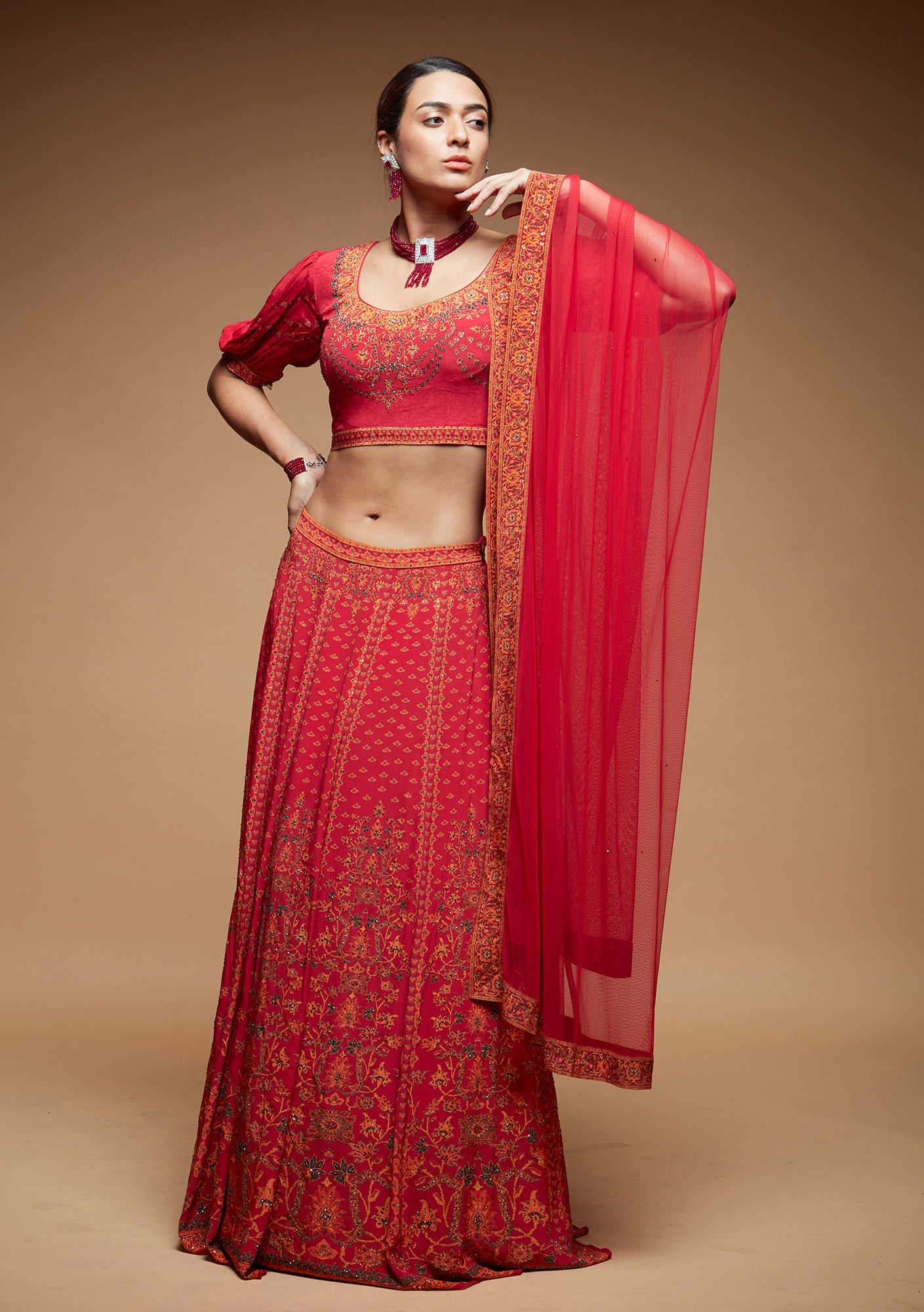 Red Color Lehenga