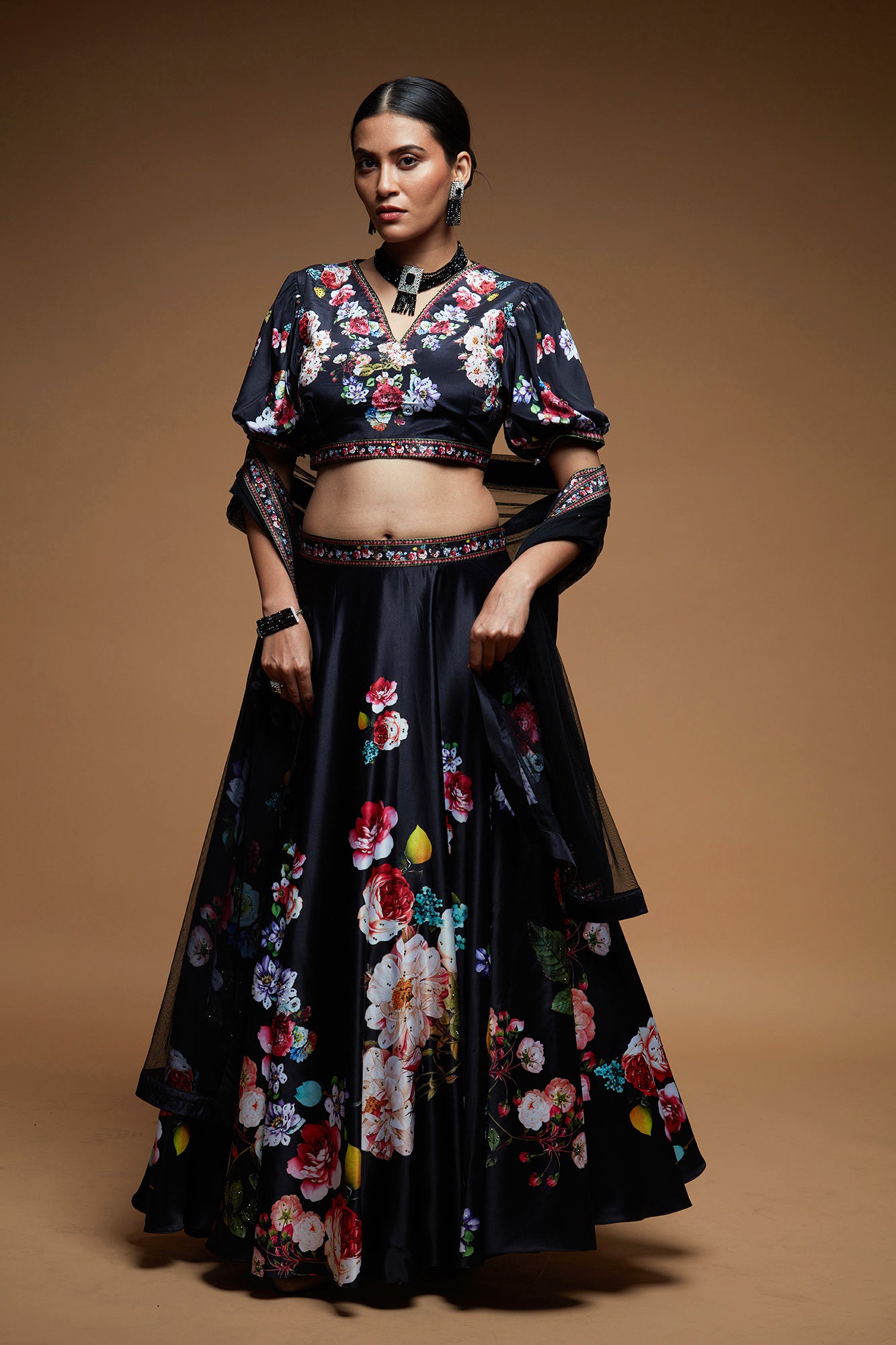 Black Color Lehenga