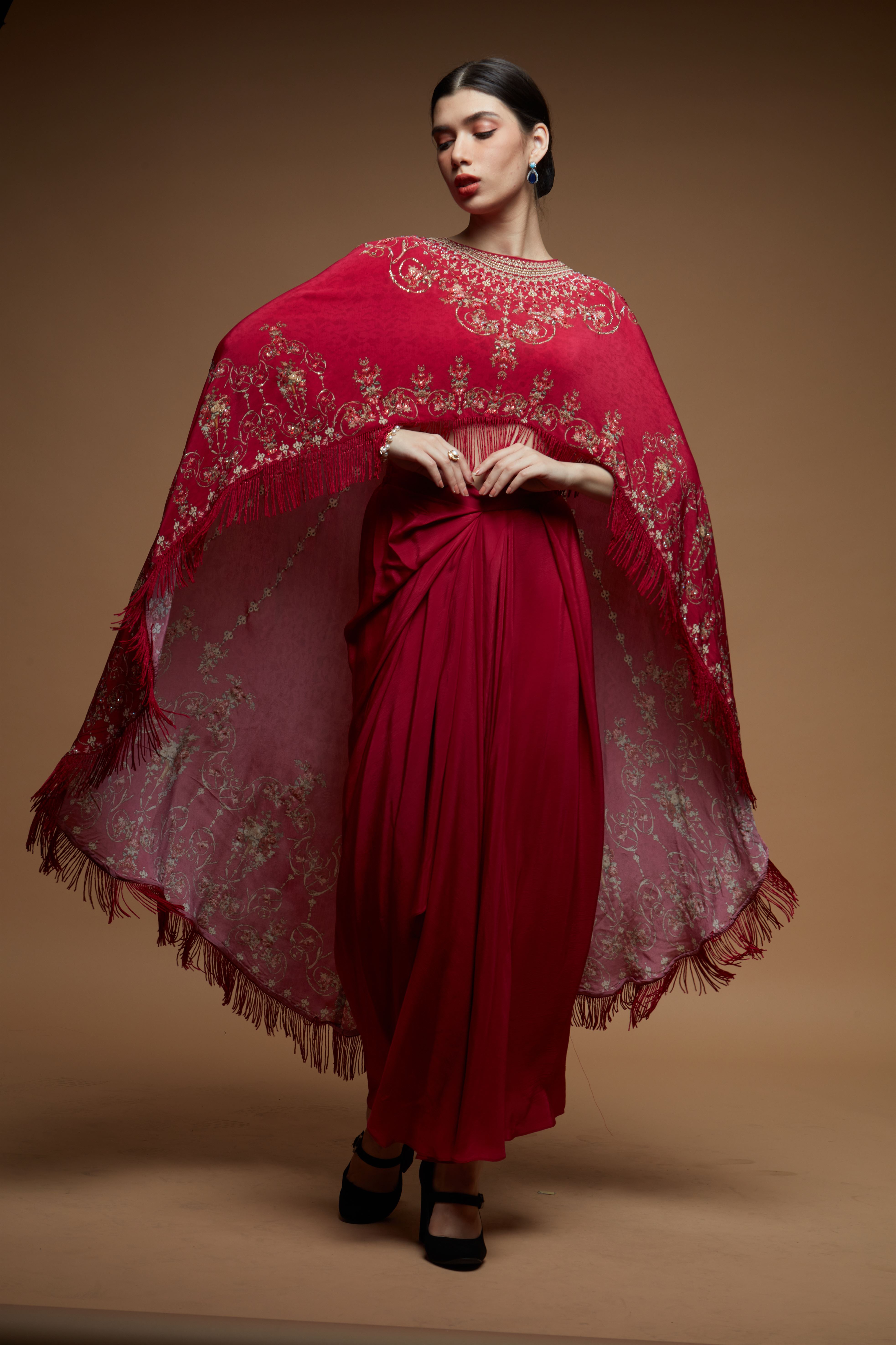 Fuchsia Color Cape