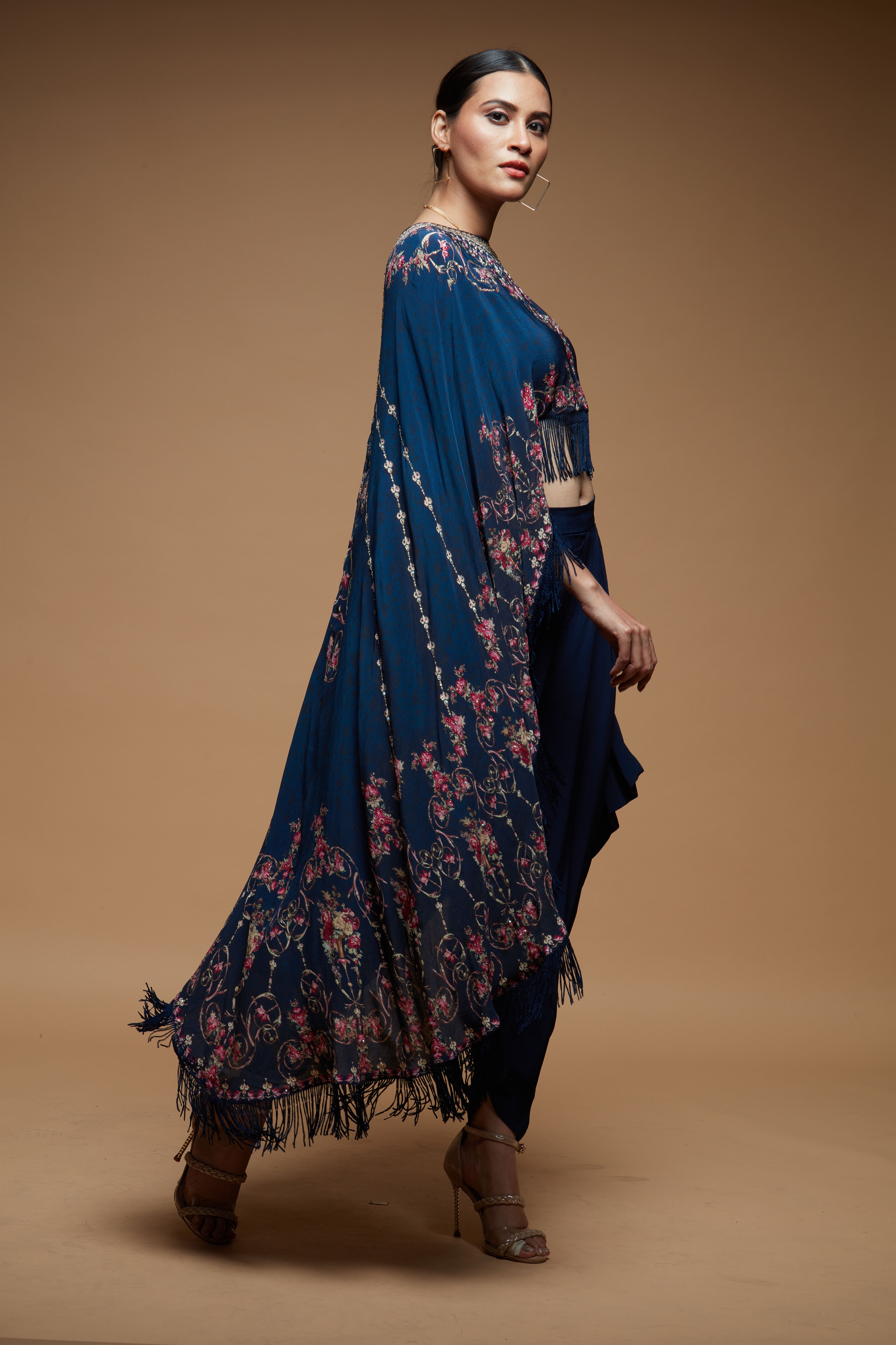 Blue Color Cape