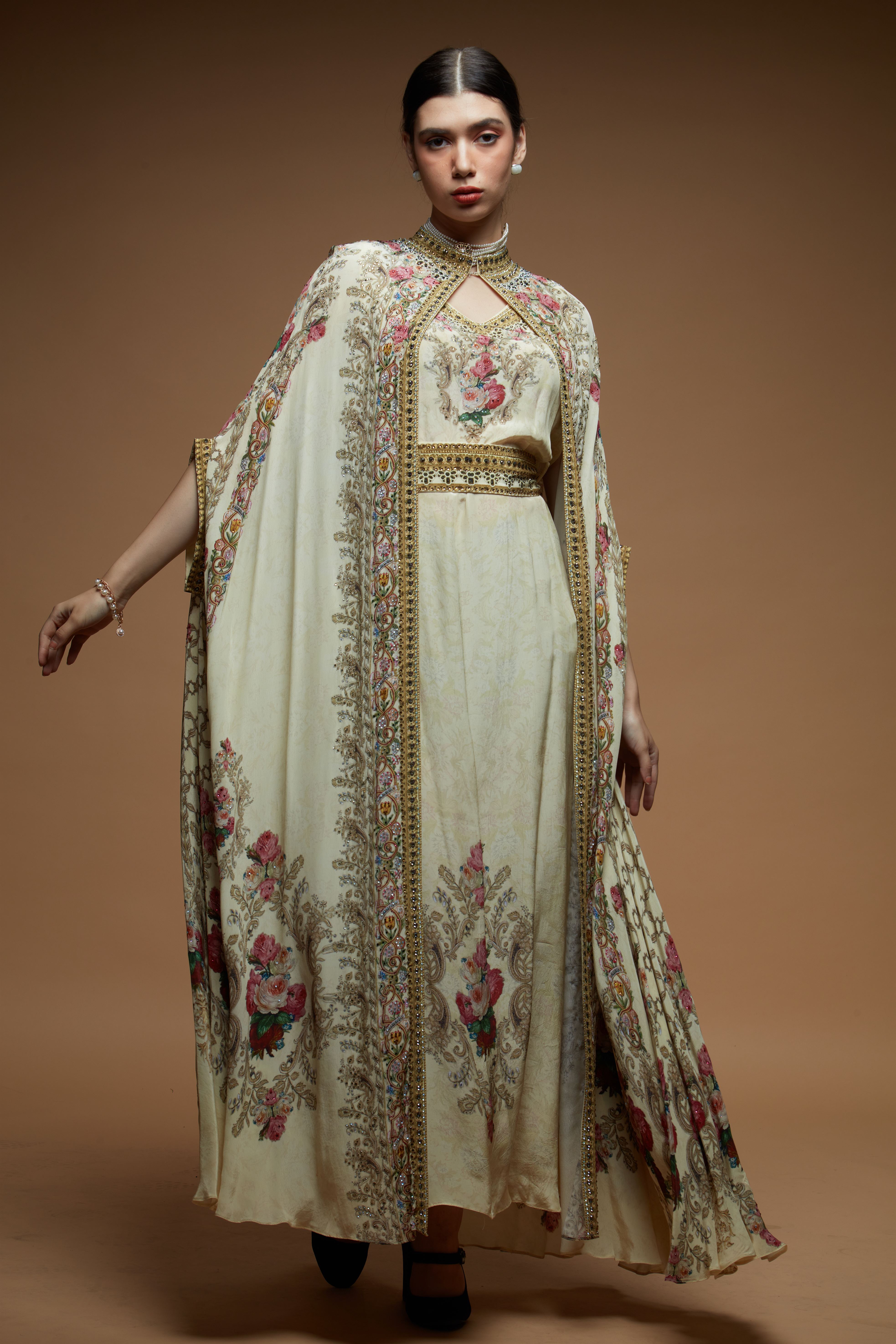 Ivory Color Kaftan