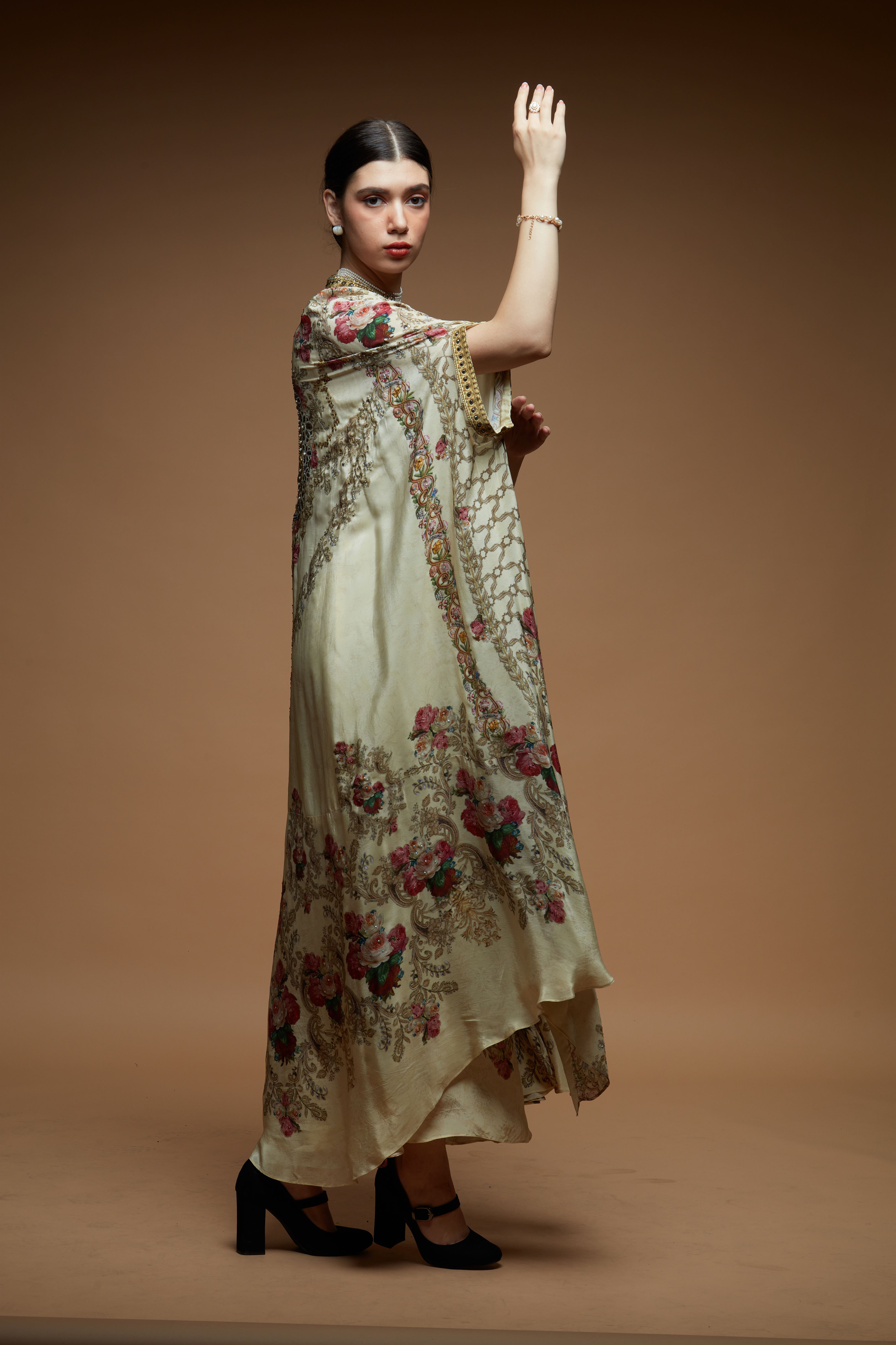 Ivory Color Kaftan