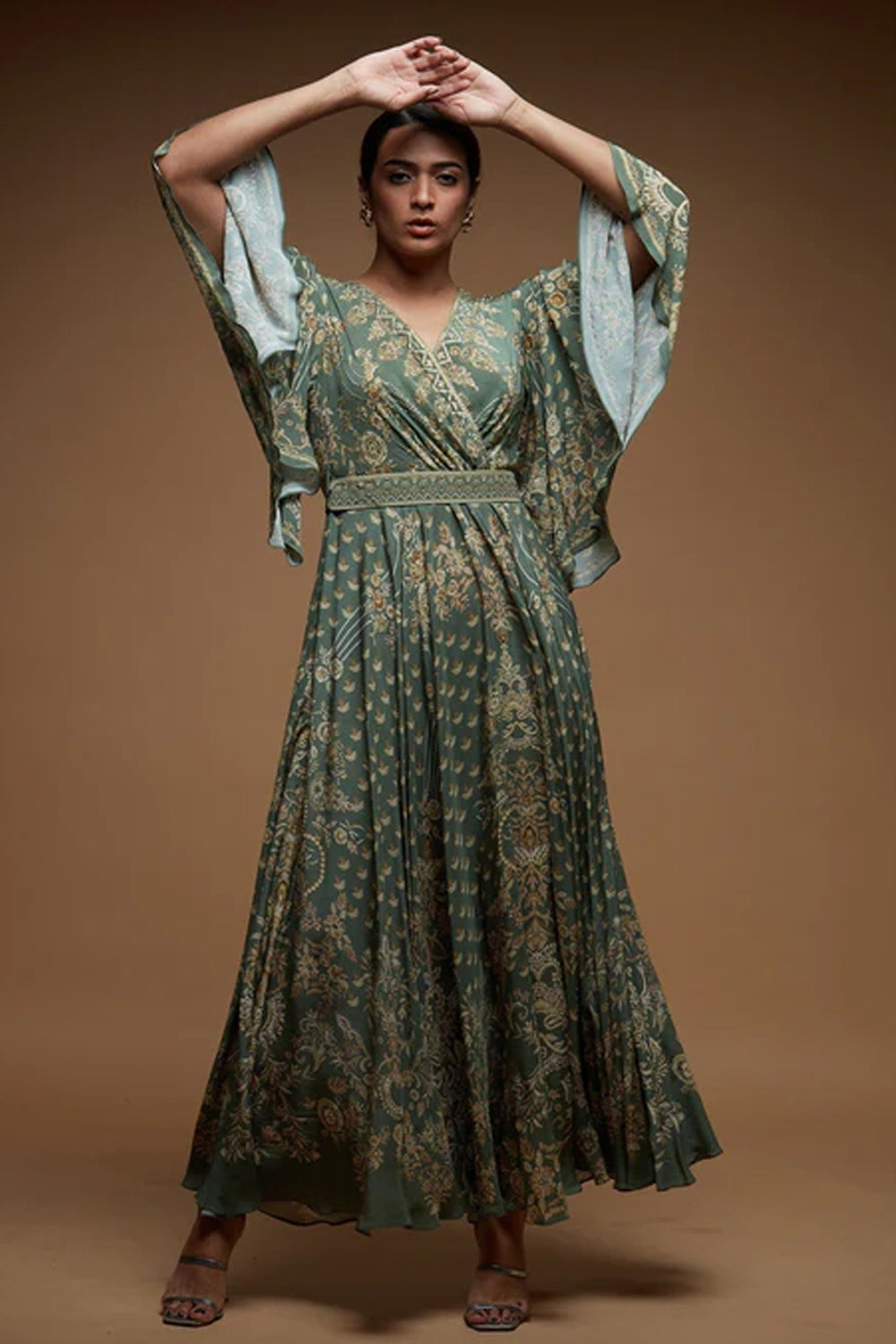 Dark Aqua Baroque Gown