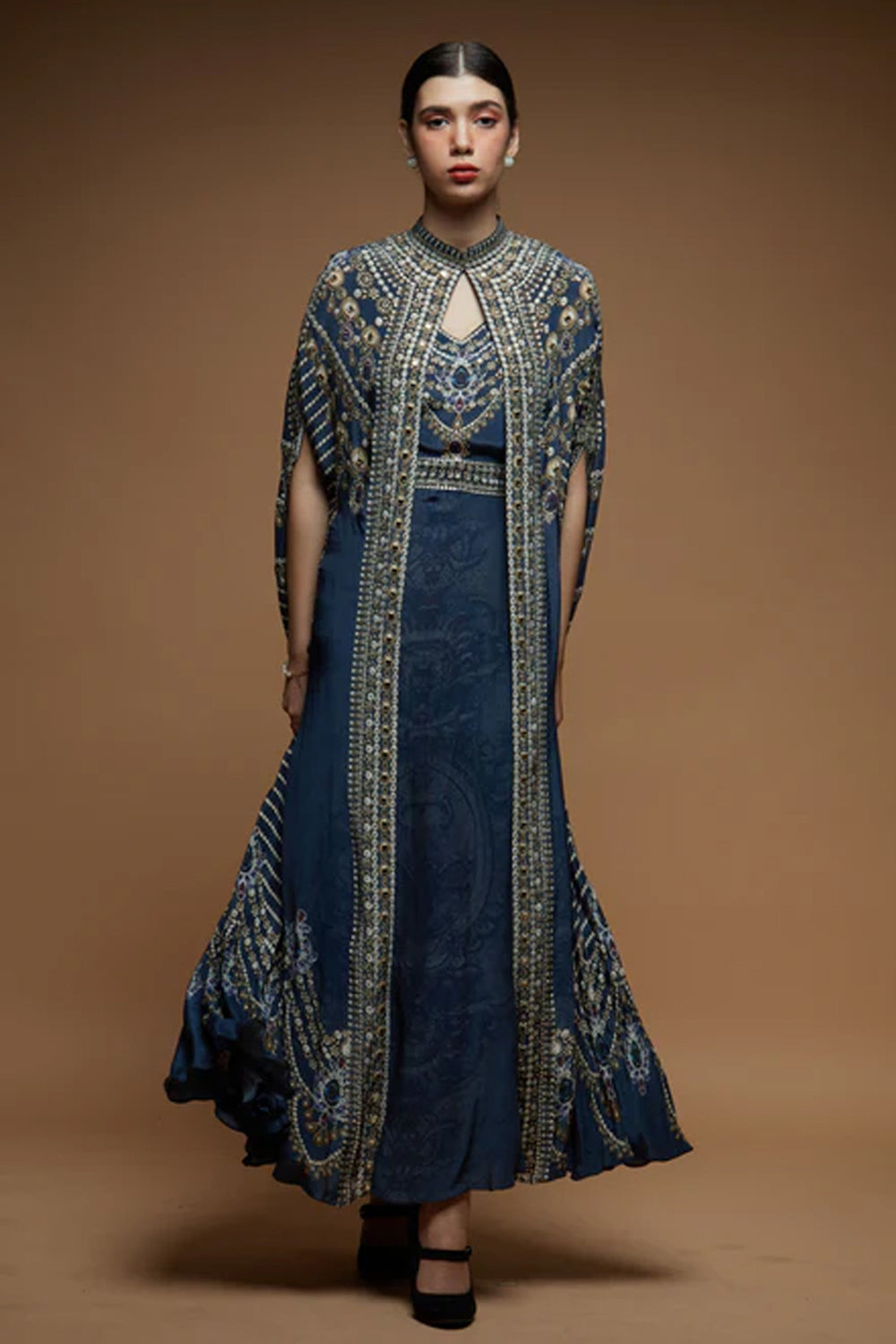Navy Blue Kaftan