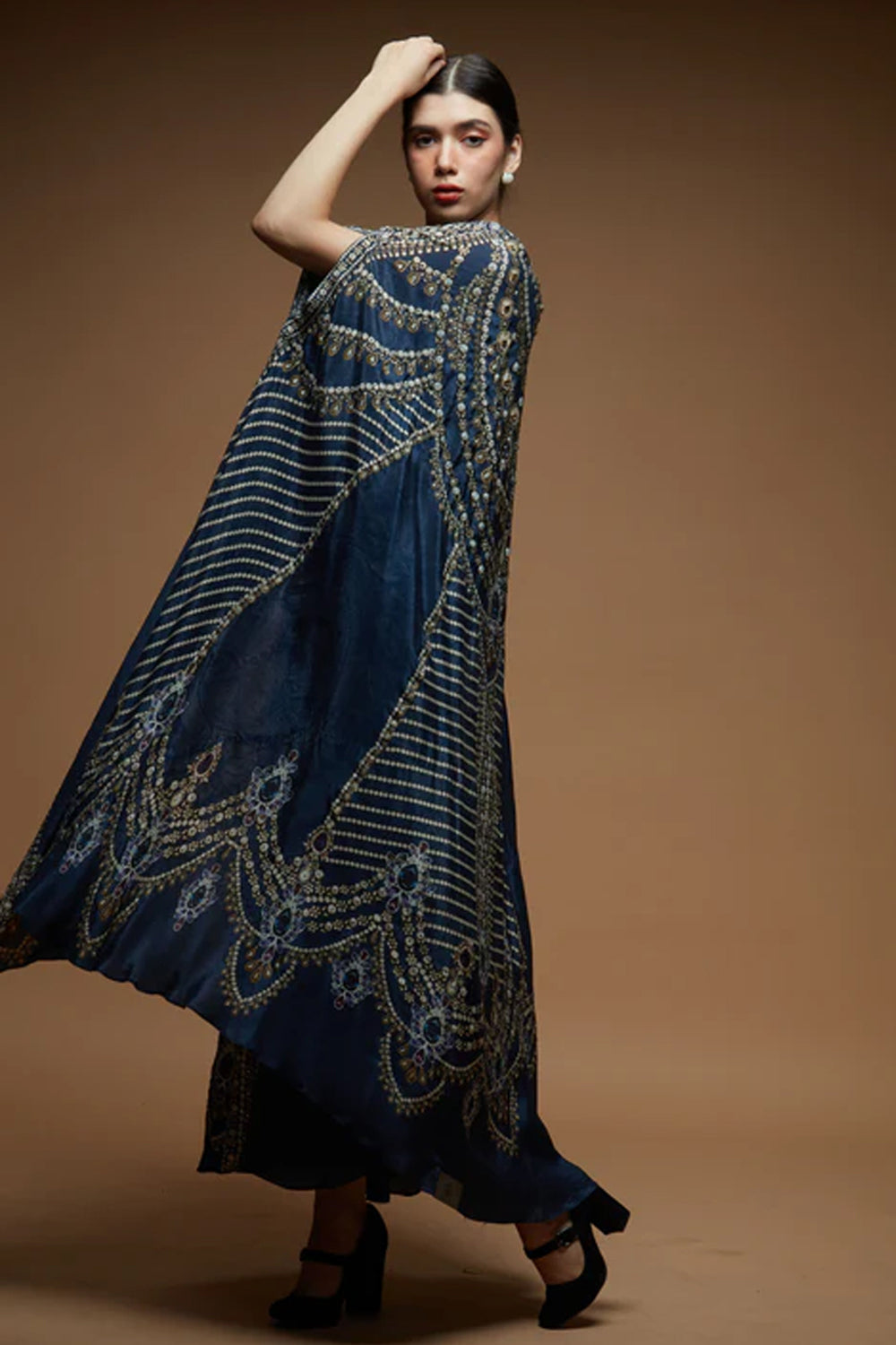 Navy Blue Kaftan