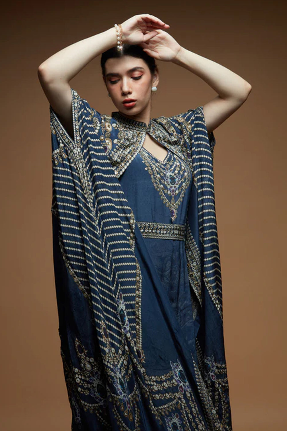 Navy Blue Kaftan