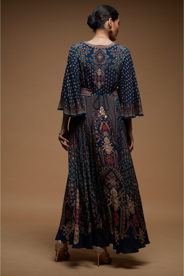 Dark Blue Color Kaftan